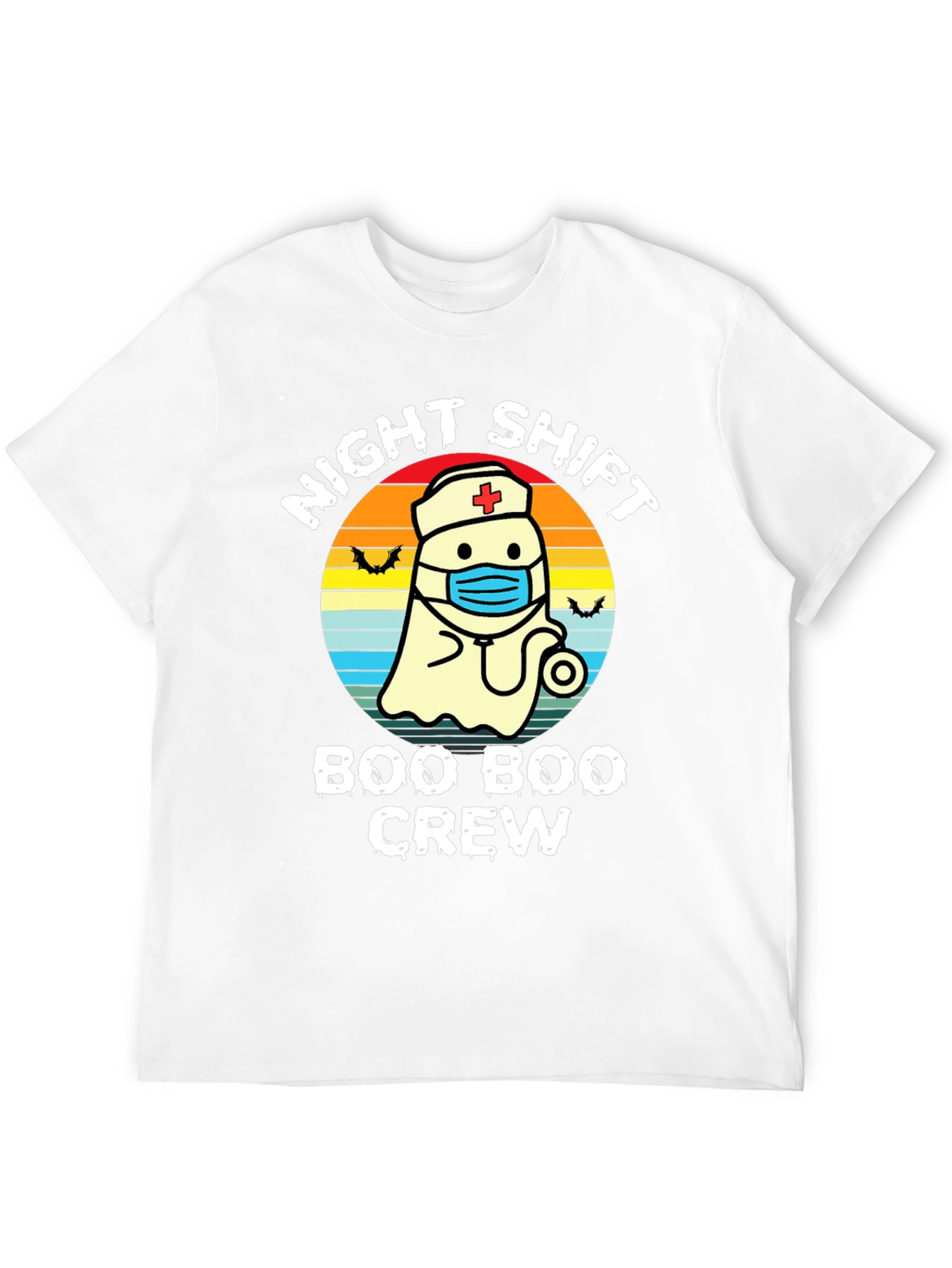 Night Shift Boo Boo Crew Nurse Ghost T-Shirt