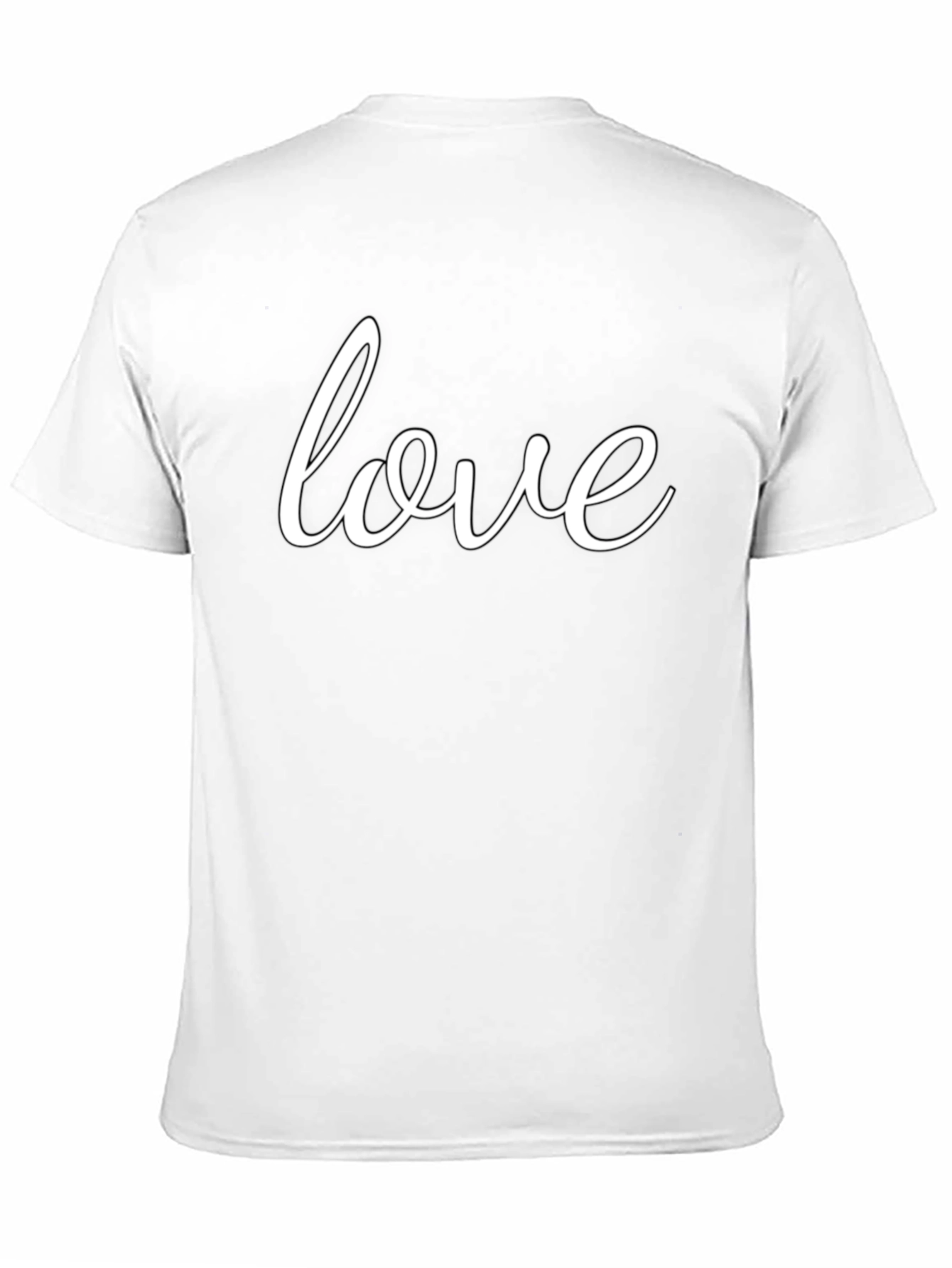 Love Script Black T-Shirt - Soft Cotton Tee