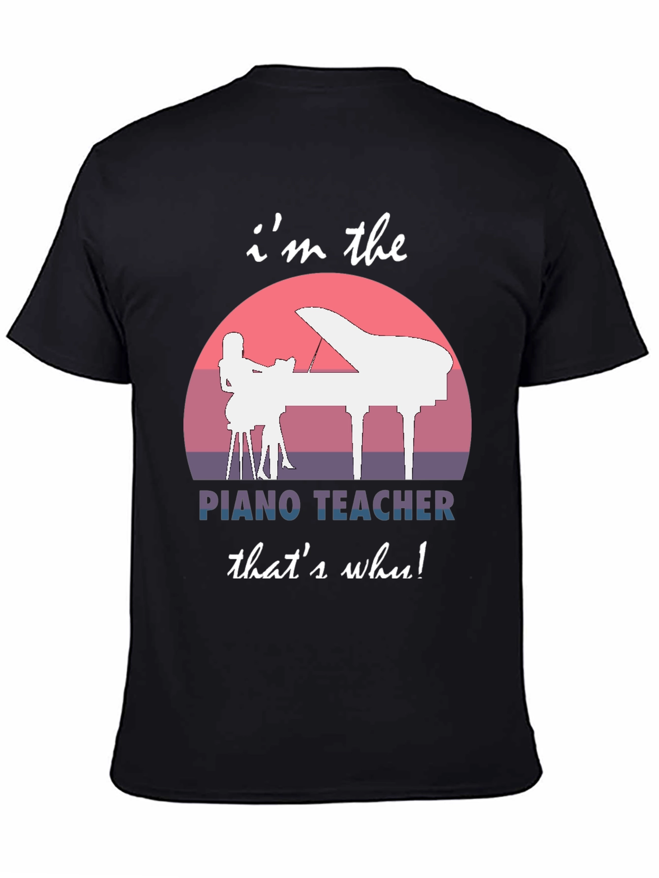 Piano Teacher Graphic Tee - Music Instructor Gift