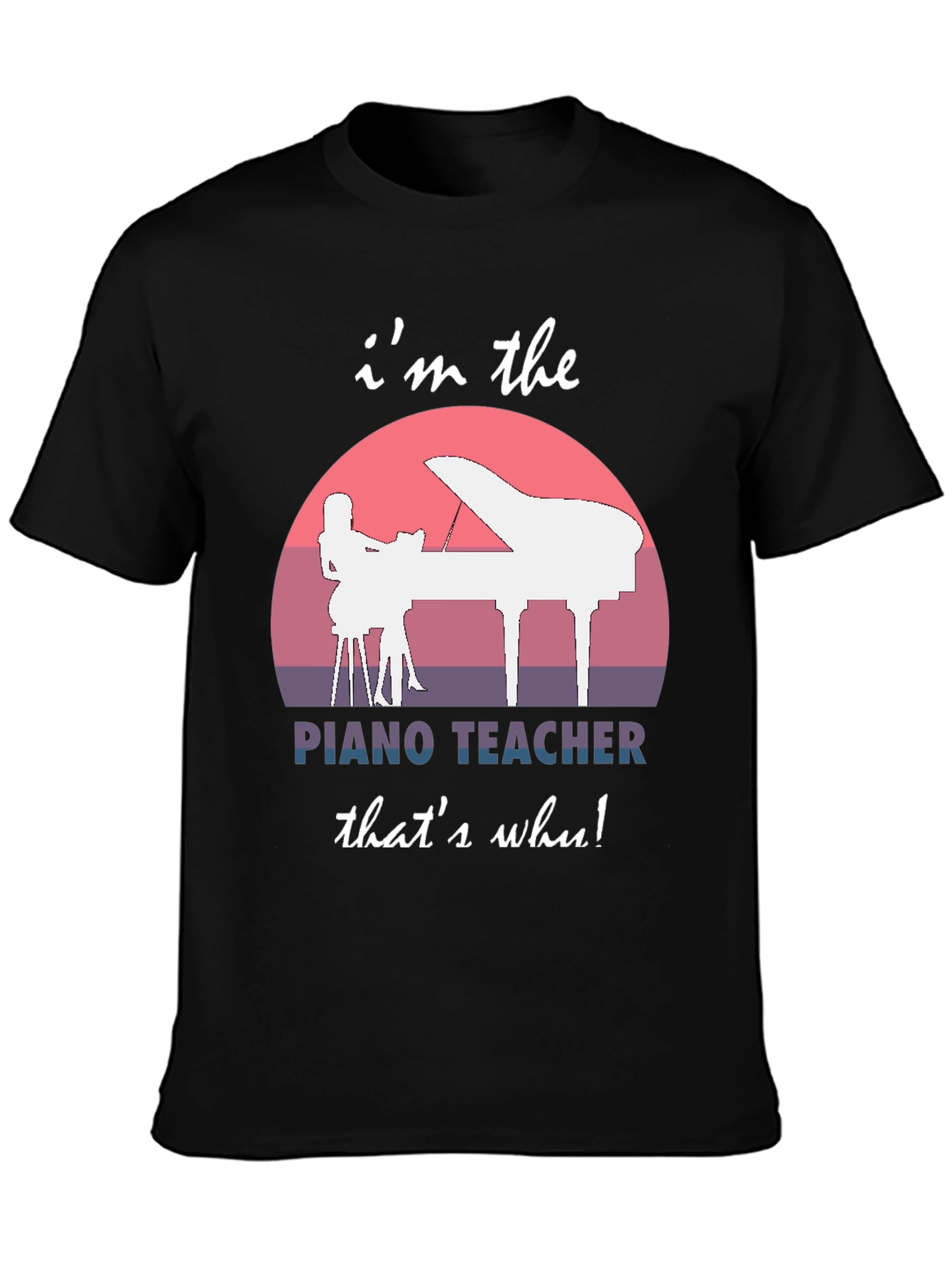 Piano Teacher Graphic Tee - Music Instructor Gift