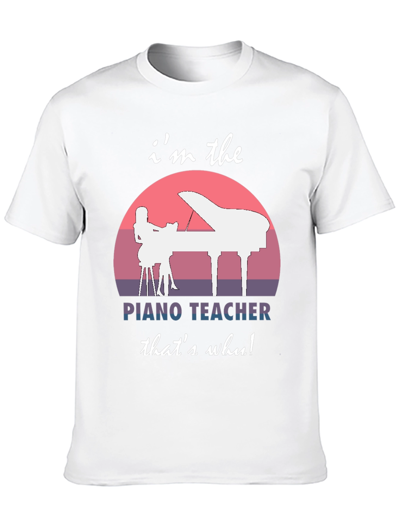 Piano Teacher Graphic Tee - Music Instructor Gift