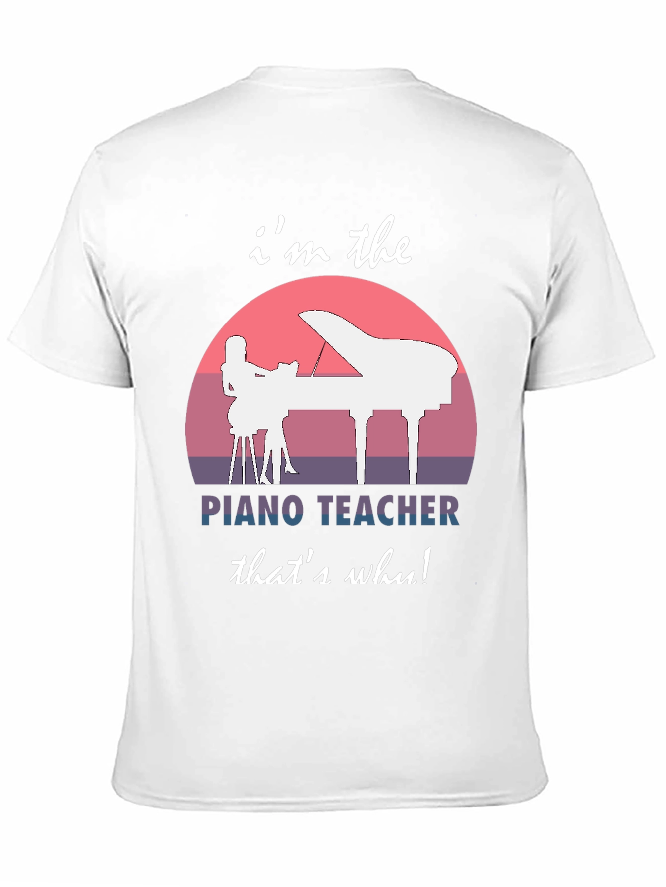 Piano Teacher Graphic Tee - Music Instructor Gift
