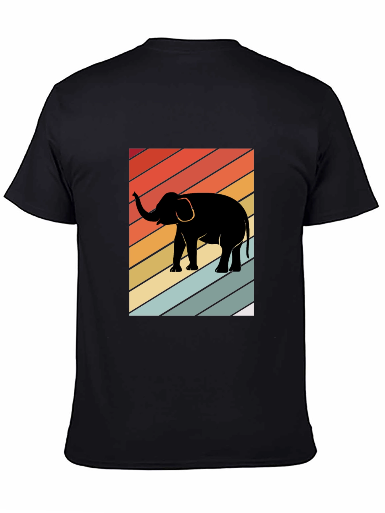Retro Elephant Graphic T-Shirt