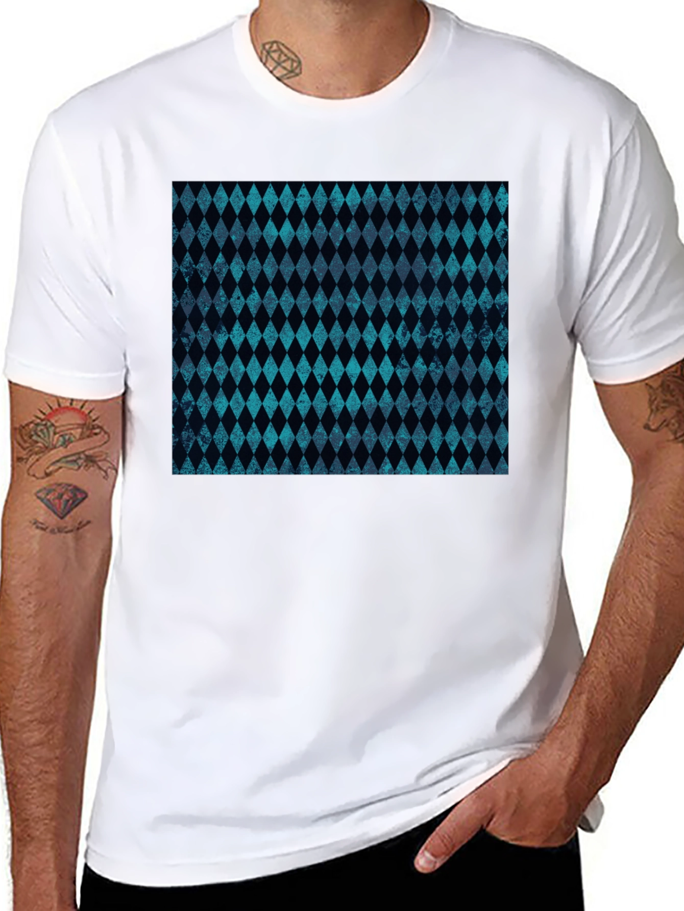 Diamond Pattern T-Shirt
