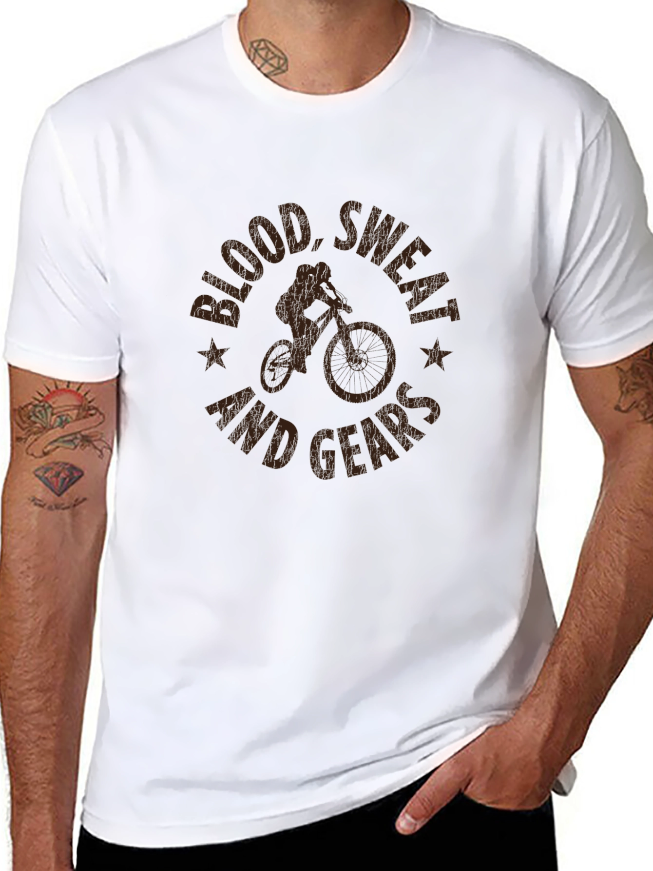 Blood Sweat and Gears Mountain Biking T-Shirt