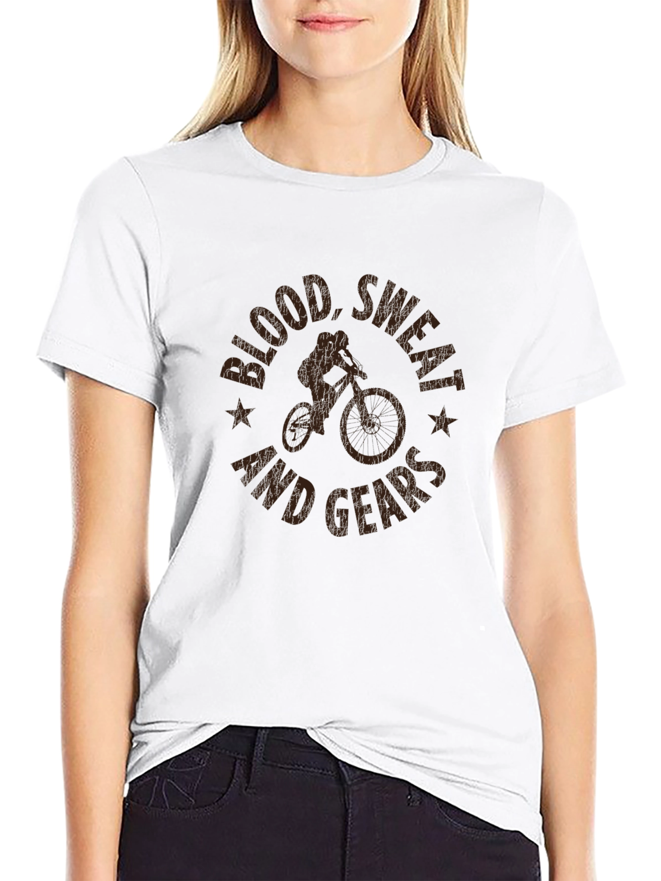 Blood Sweat and Gears Mountain Biking T-Shirt