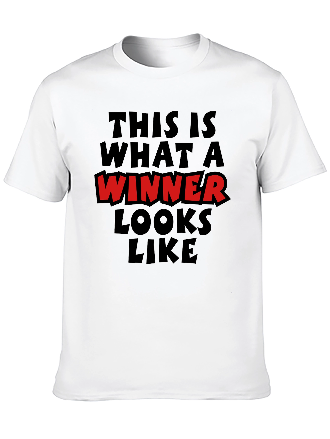 Winner Graphic Tee - Comfortable Black T-Shirt