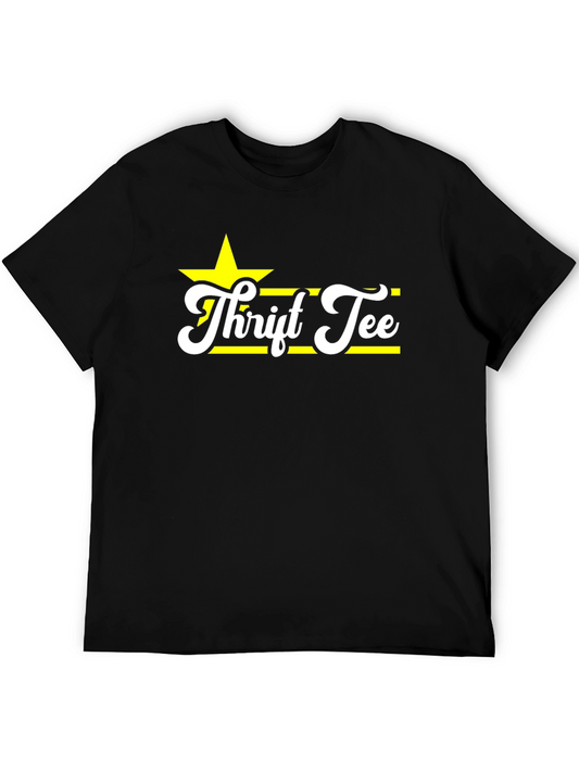 Thrift Tee Black Cotton T-Shirt