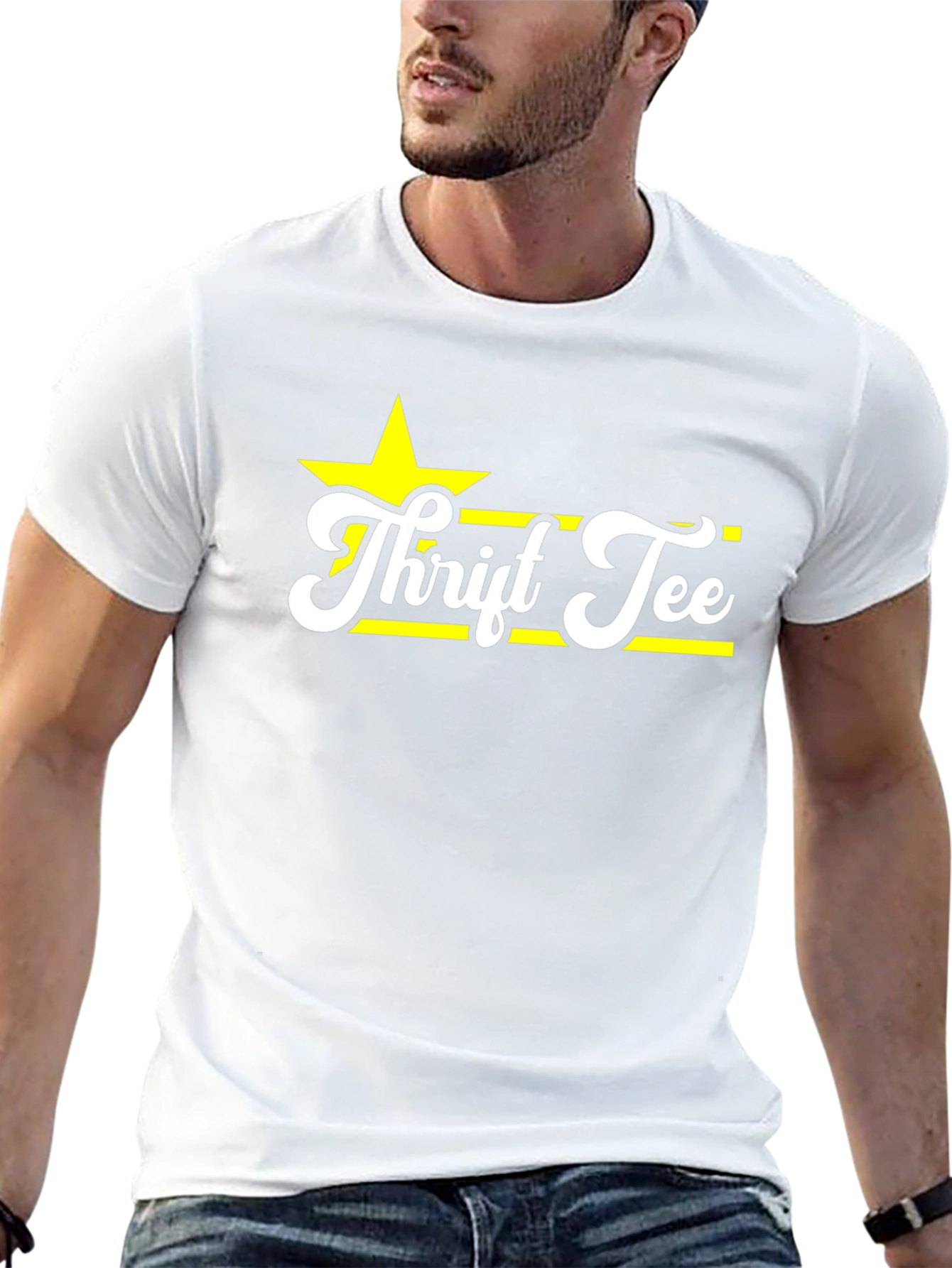 Thrift Tee Black Cotton T-Shirt