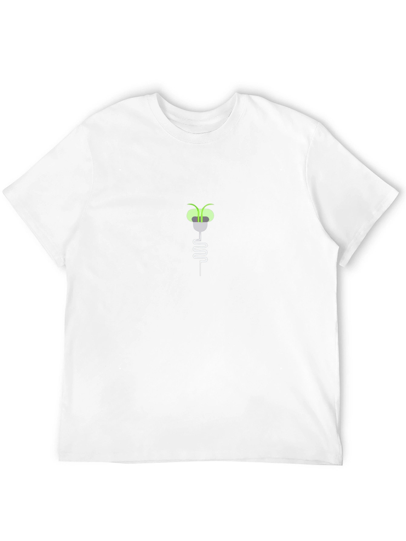 Eco-Friendly Plant Plug Graphic Tee - Black