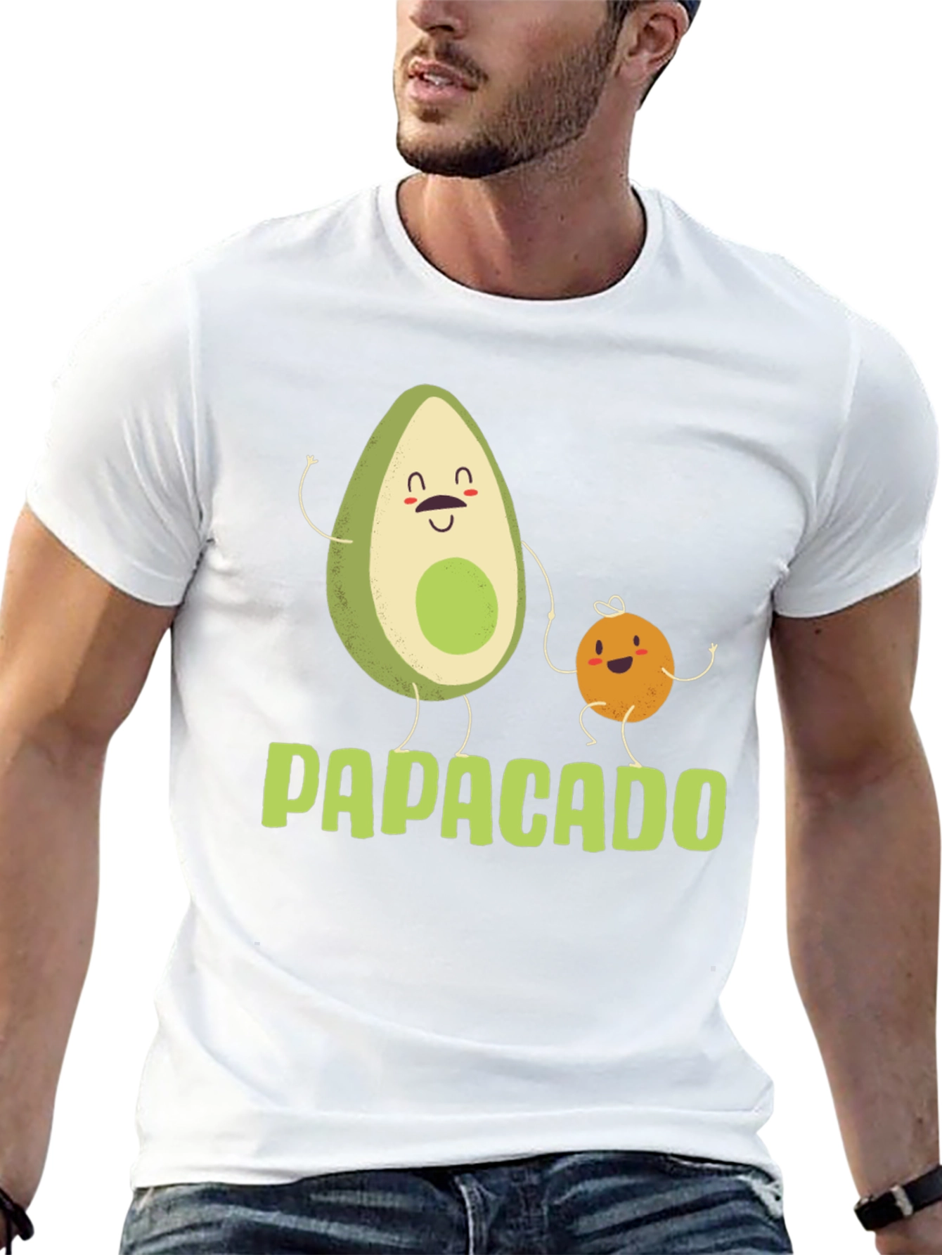 Papacado Dad & Baby Avocado Matching T-Shirt