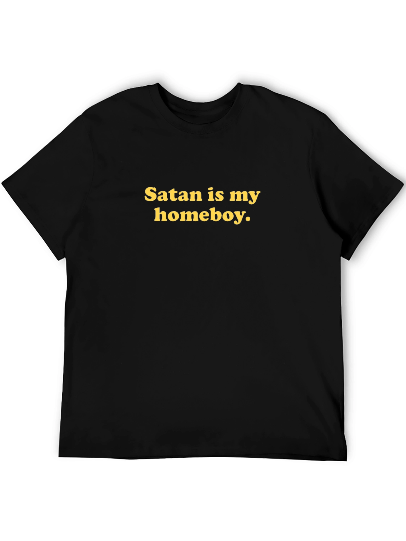 Satan is My Homeboy T-Shirt - Black Graphic Tee