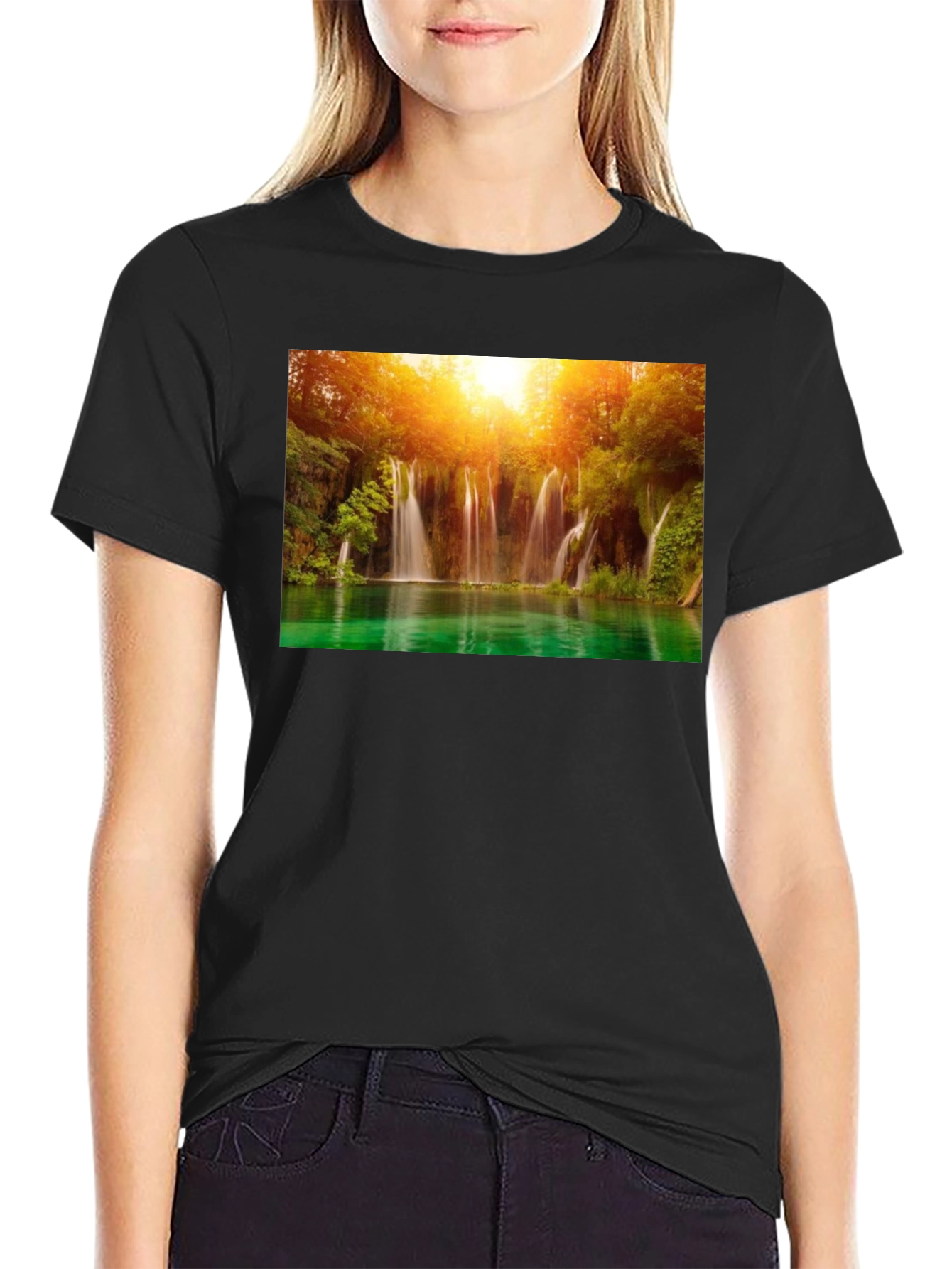 Waterfall Graphic T-Shirt - Nature Lover Tee