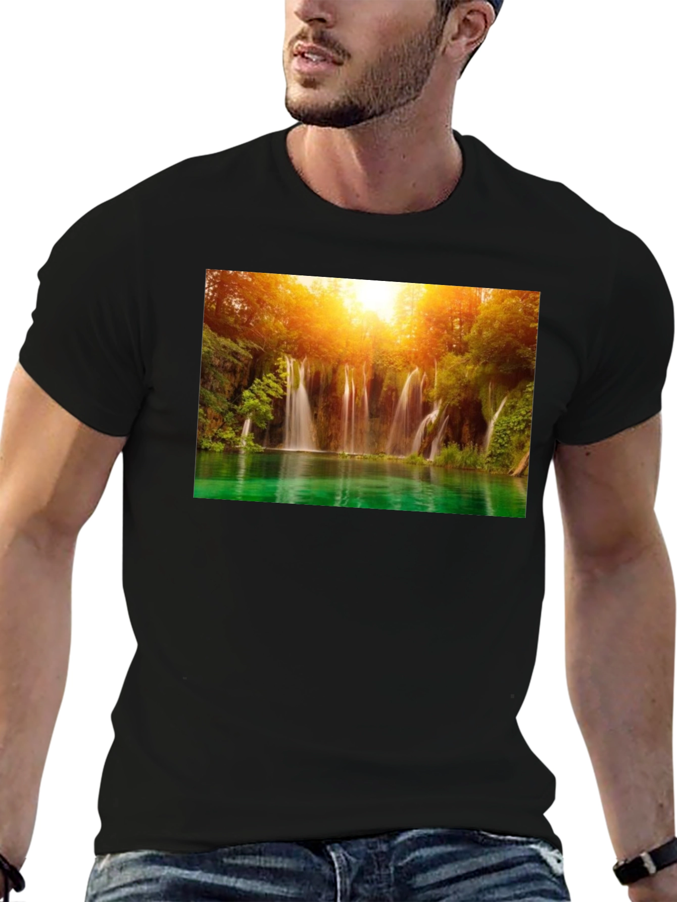 Waterfall Graphic T-Shirt - Nature Lover Tee