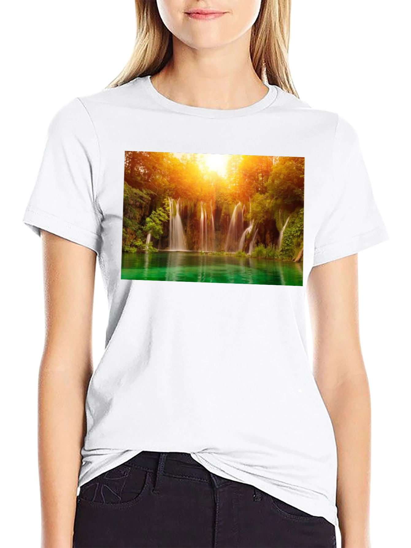 Waterfall Graphic T-Shirt - Nature Lover Tee