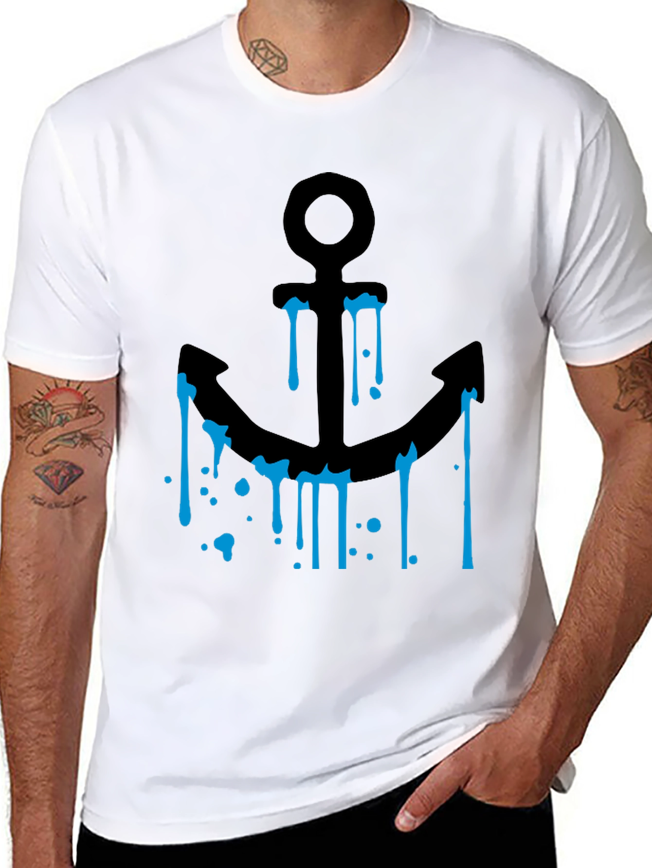 Anchor Graphic Black T-Shirt