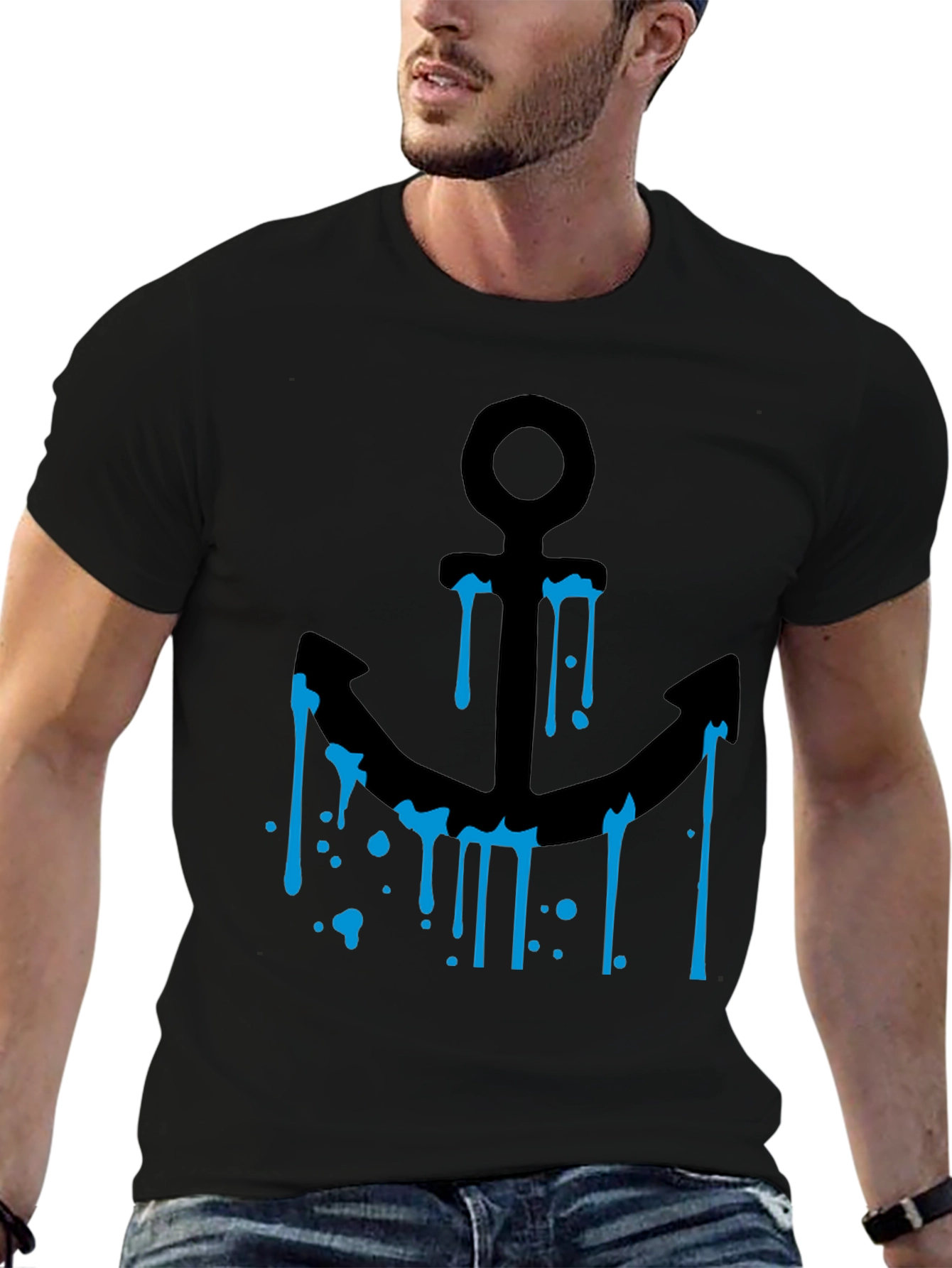 Anchor Graphic Black T-Shirt