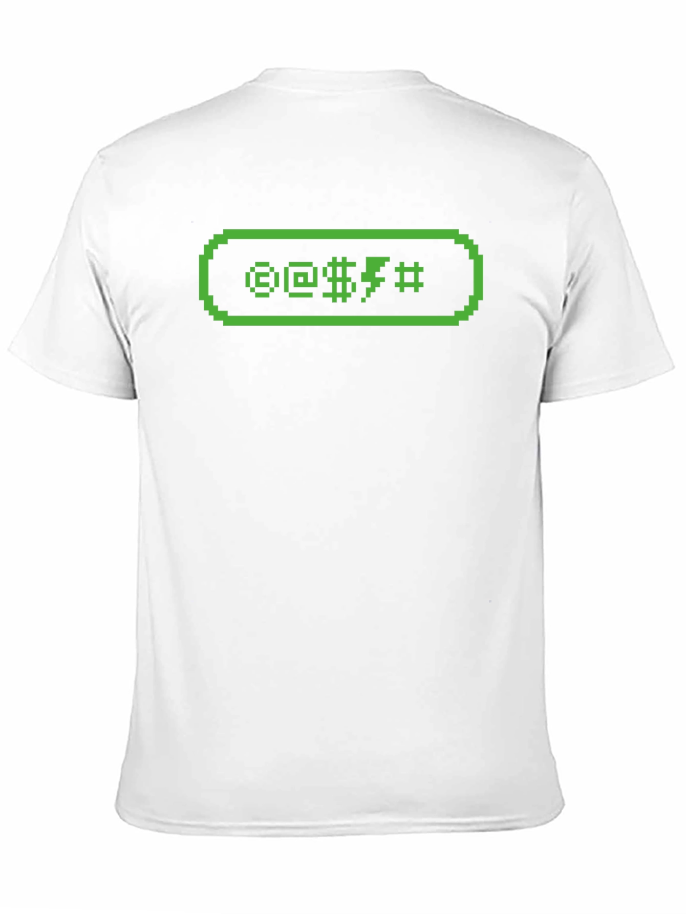 Pixelated Swearing Graphic Tee - Black T-Shirt