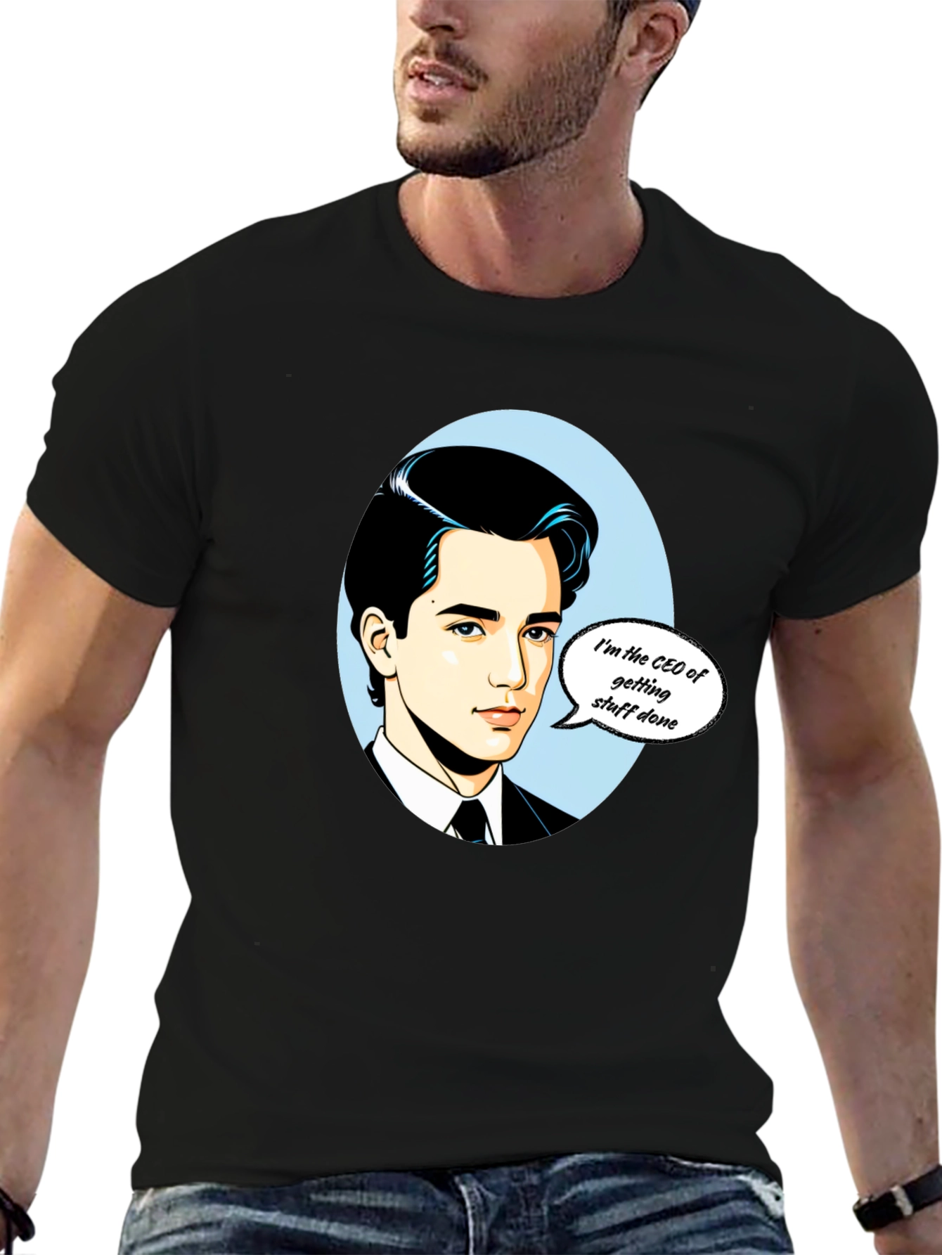 CEO Getting Stuff Done T-Shirt - Black Graphic Tee