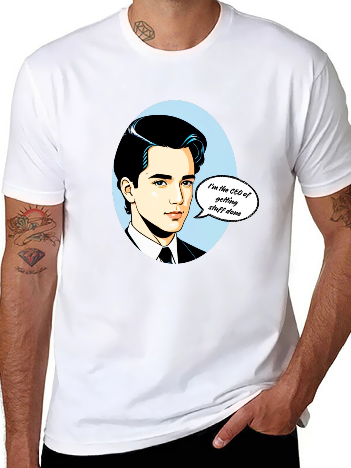 CEO Getting Stuff Done T-Shirt - Black Graphic Tee