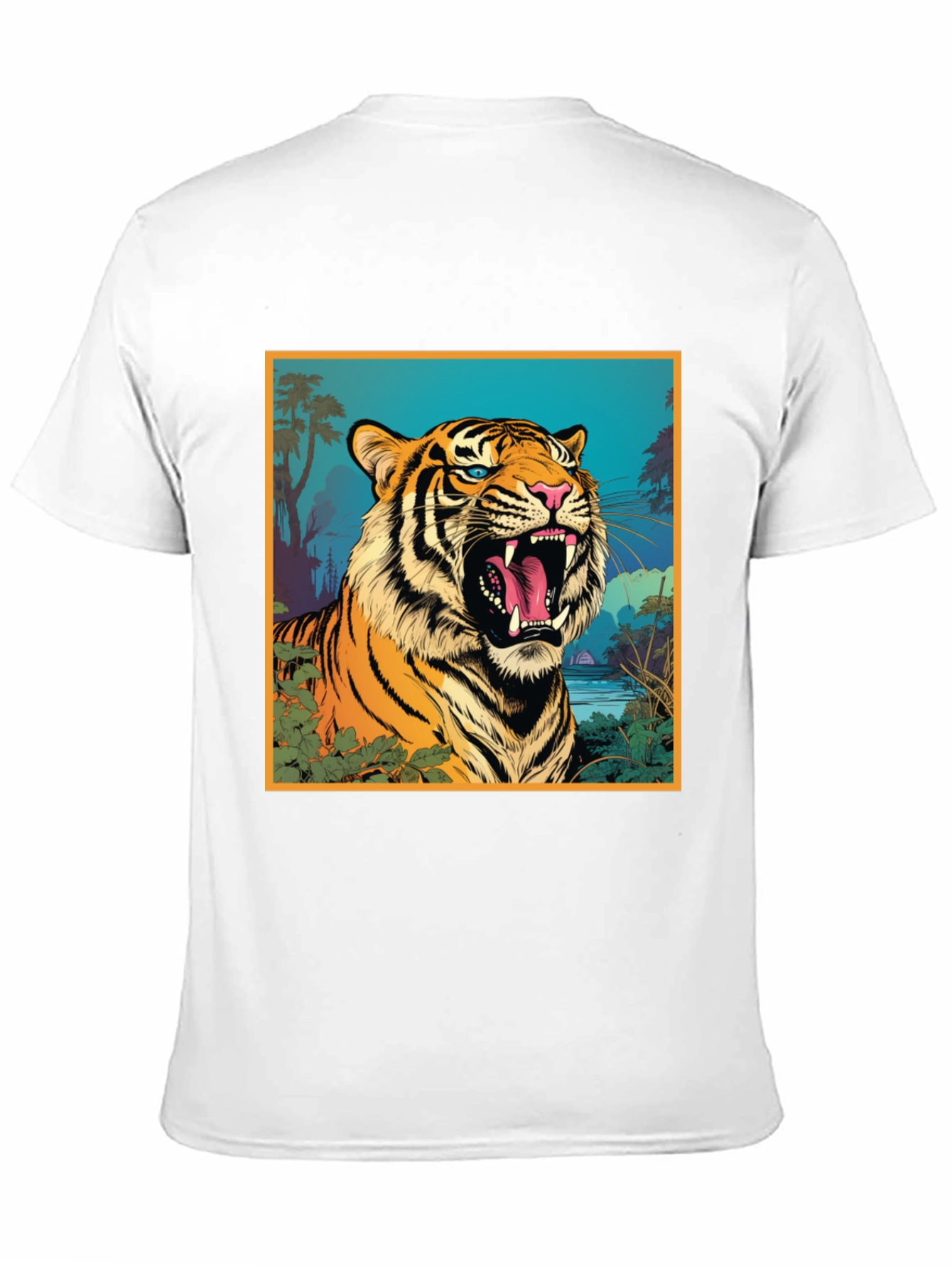 Tiger Graphic Tee - Bold & Vibrant Design