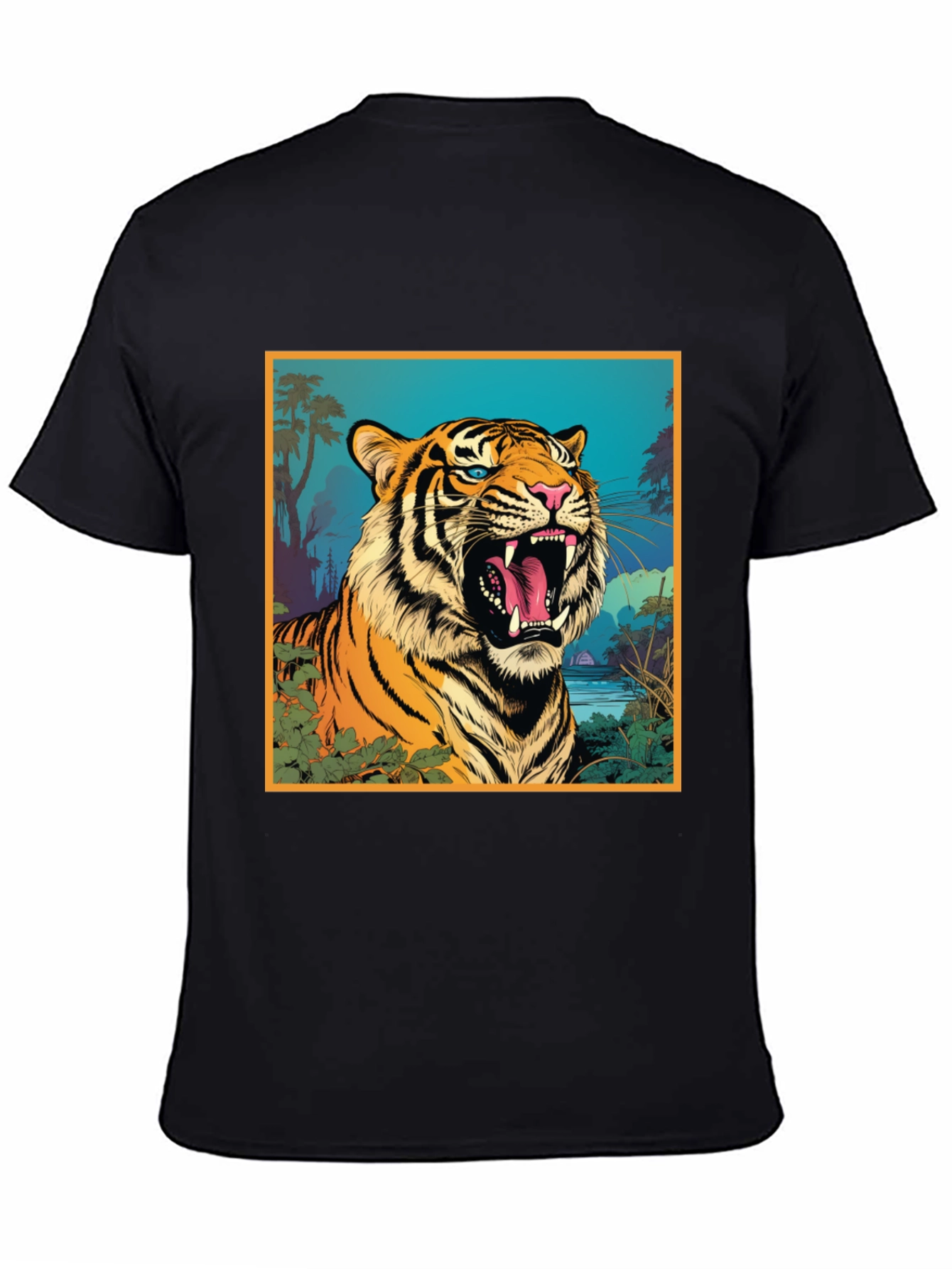 Tiger Graphic Tee - Bold & Vibrant Design