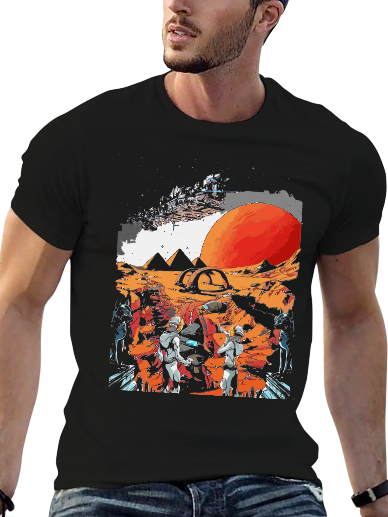 Sci-Fi Martian Adventure Graphic Tee