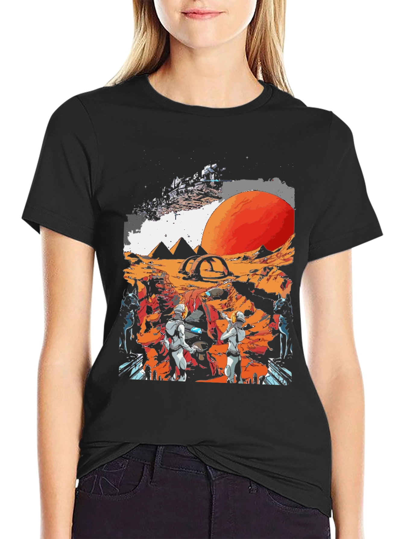 Sci-Fi Martian Adventure Graphic Tee