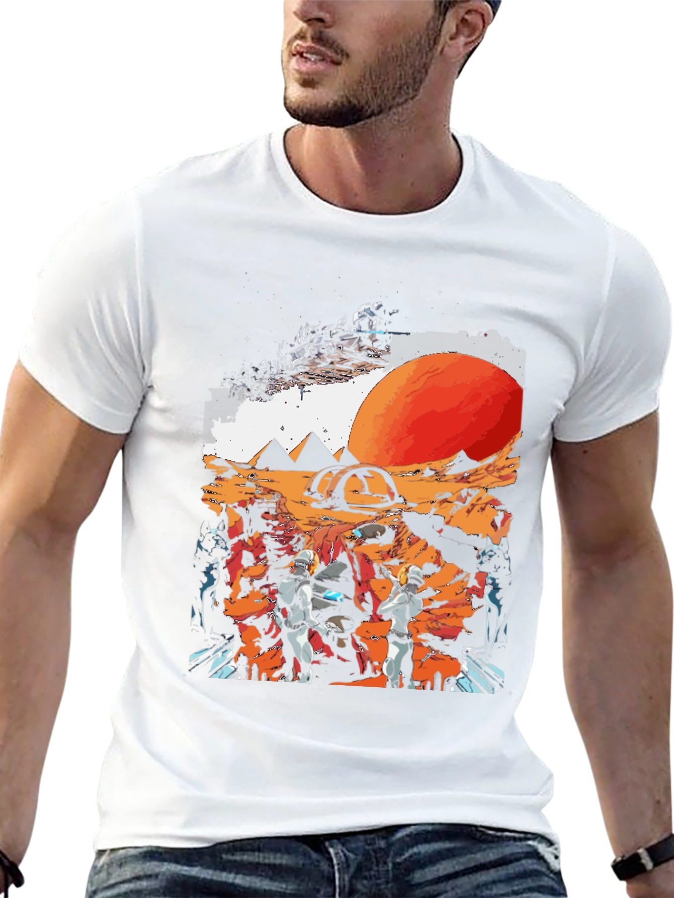 Sci-Fi Martian Adventure Graphic Tee