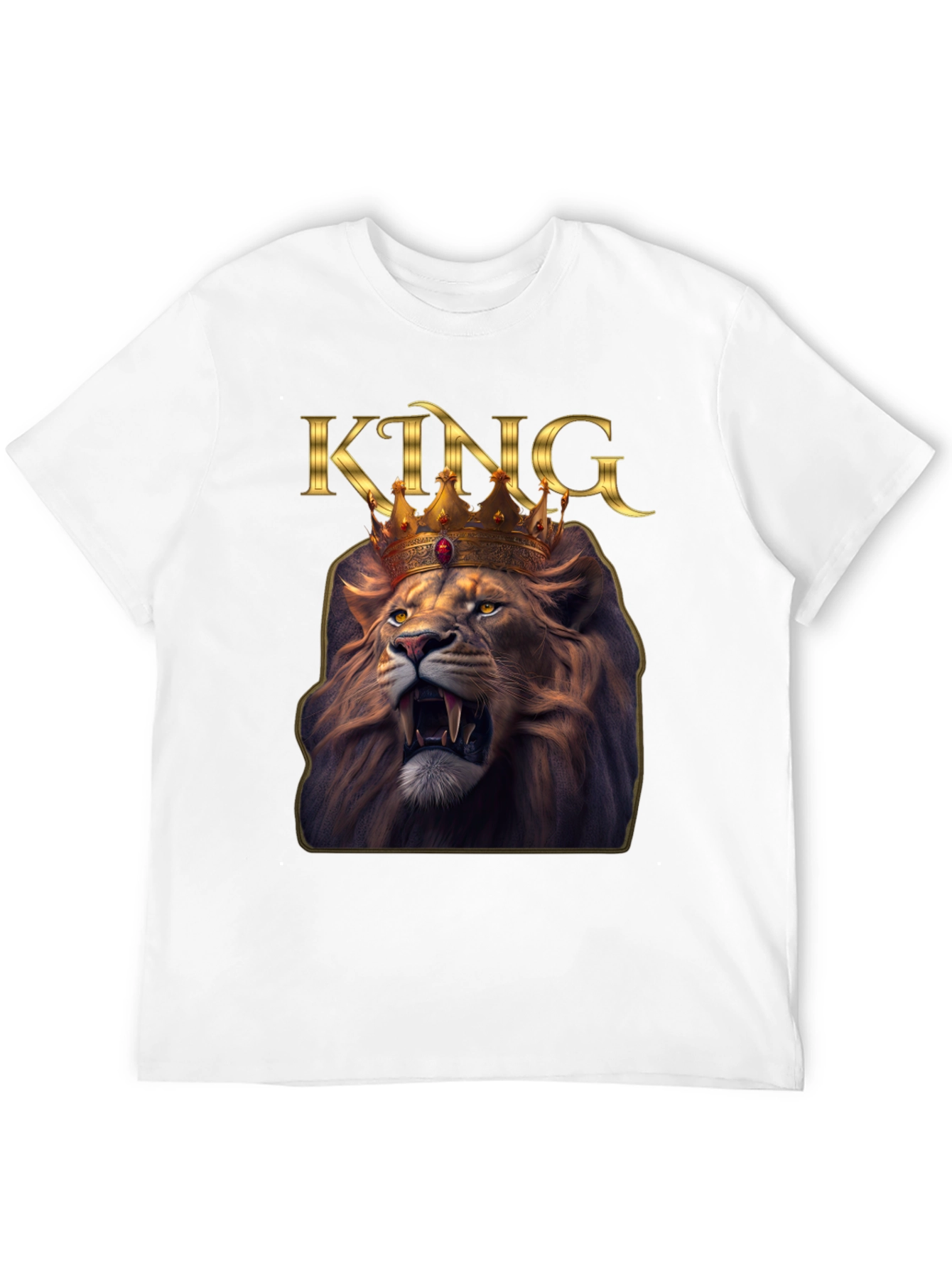 King Lion Graphic Tee - Black T-Shirt
