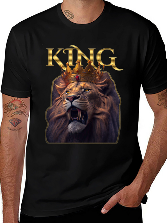 King Lion Graphic Tee - Black T-Shirt