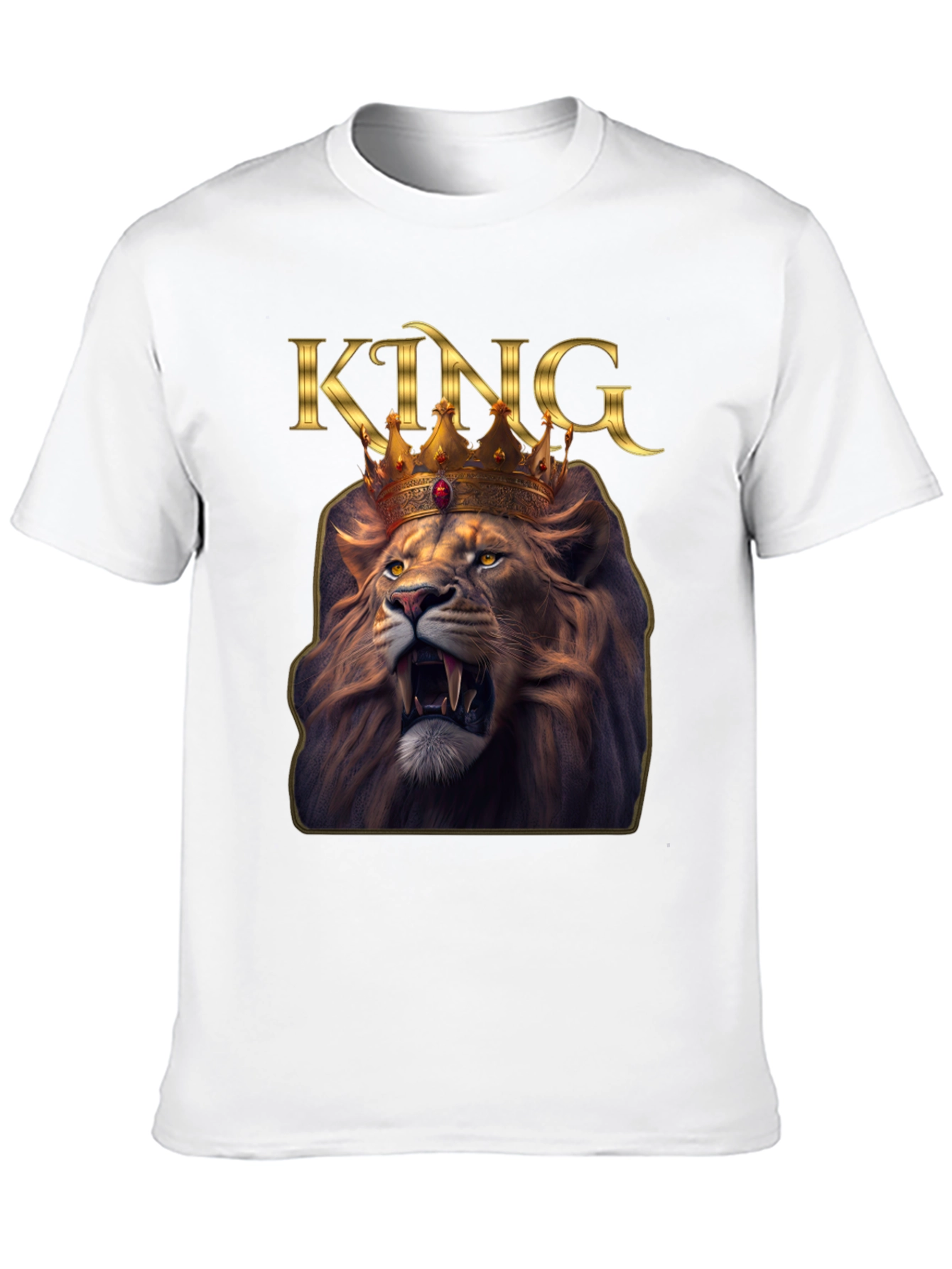 King Lion Graphic Tee - Black T-Shirt