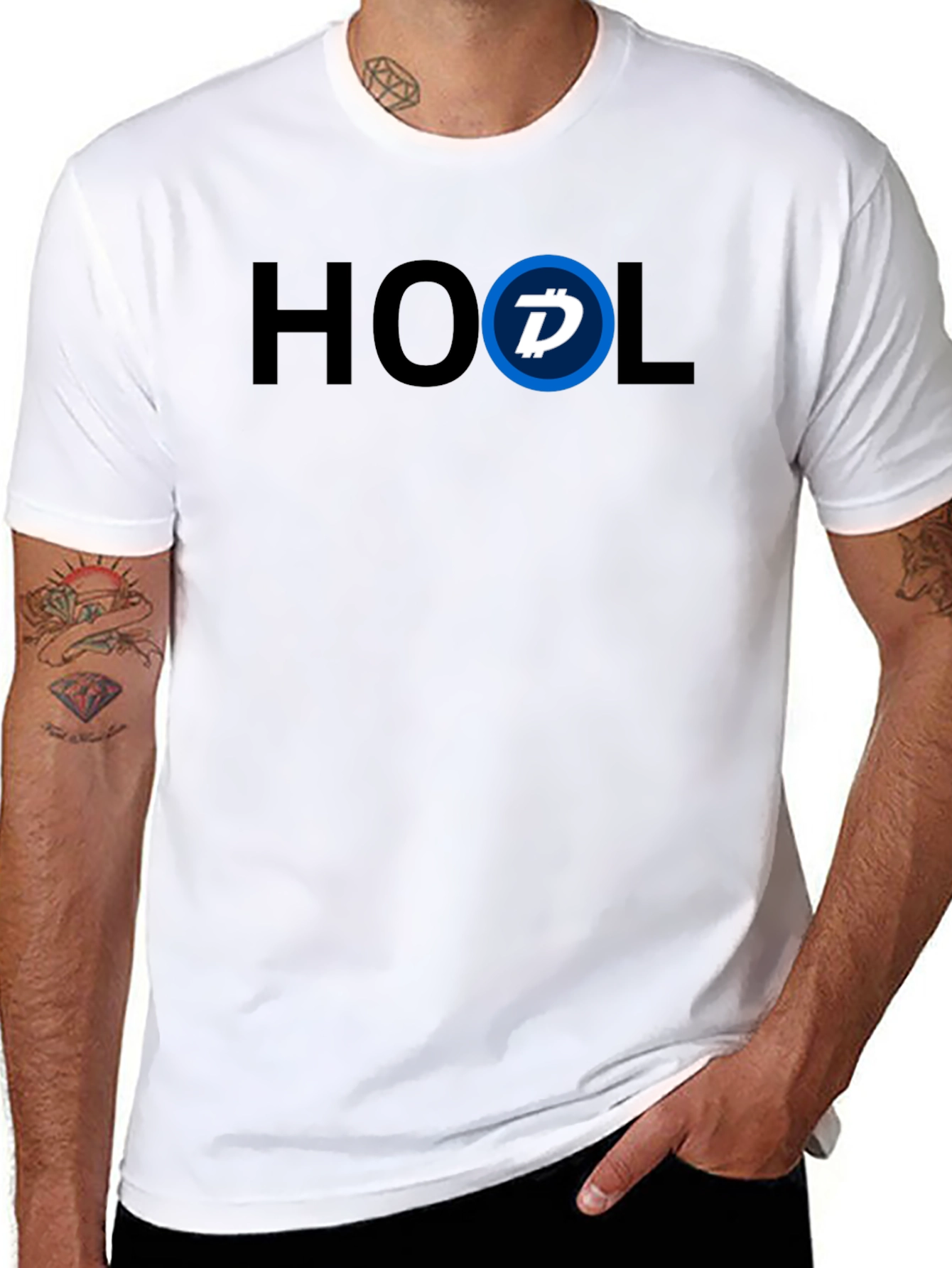 HODL Crypto Tee - Blue Accent