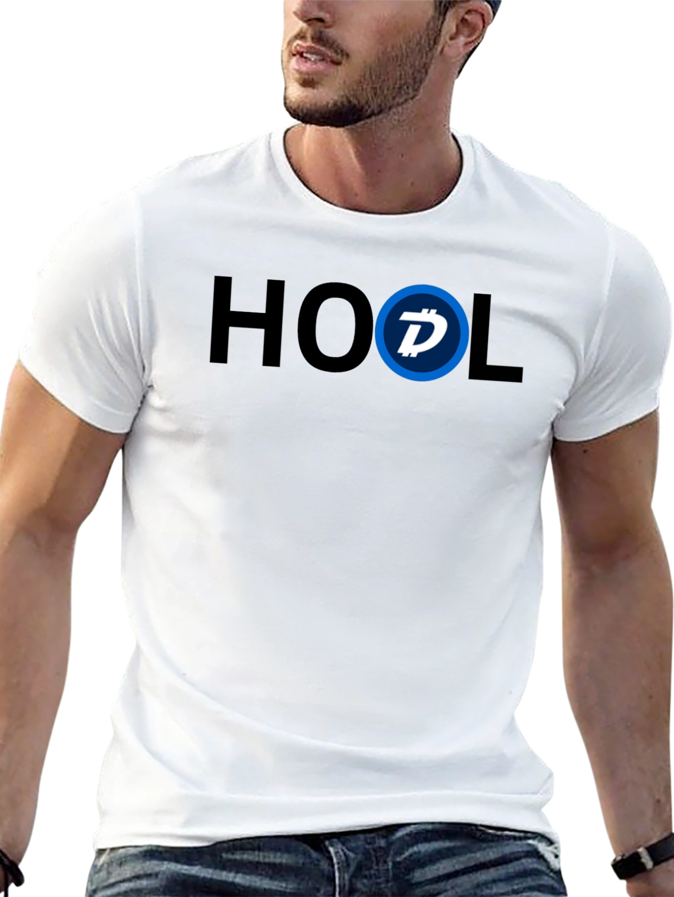 HODL Crypto Tee - Blue Accent