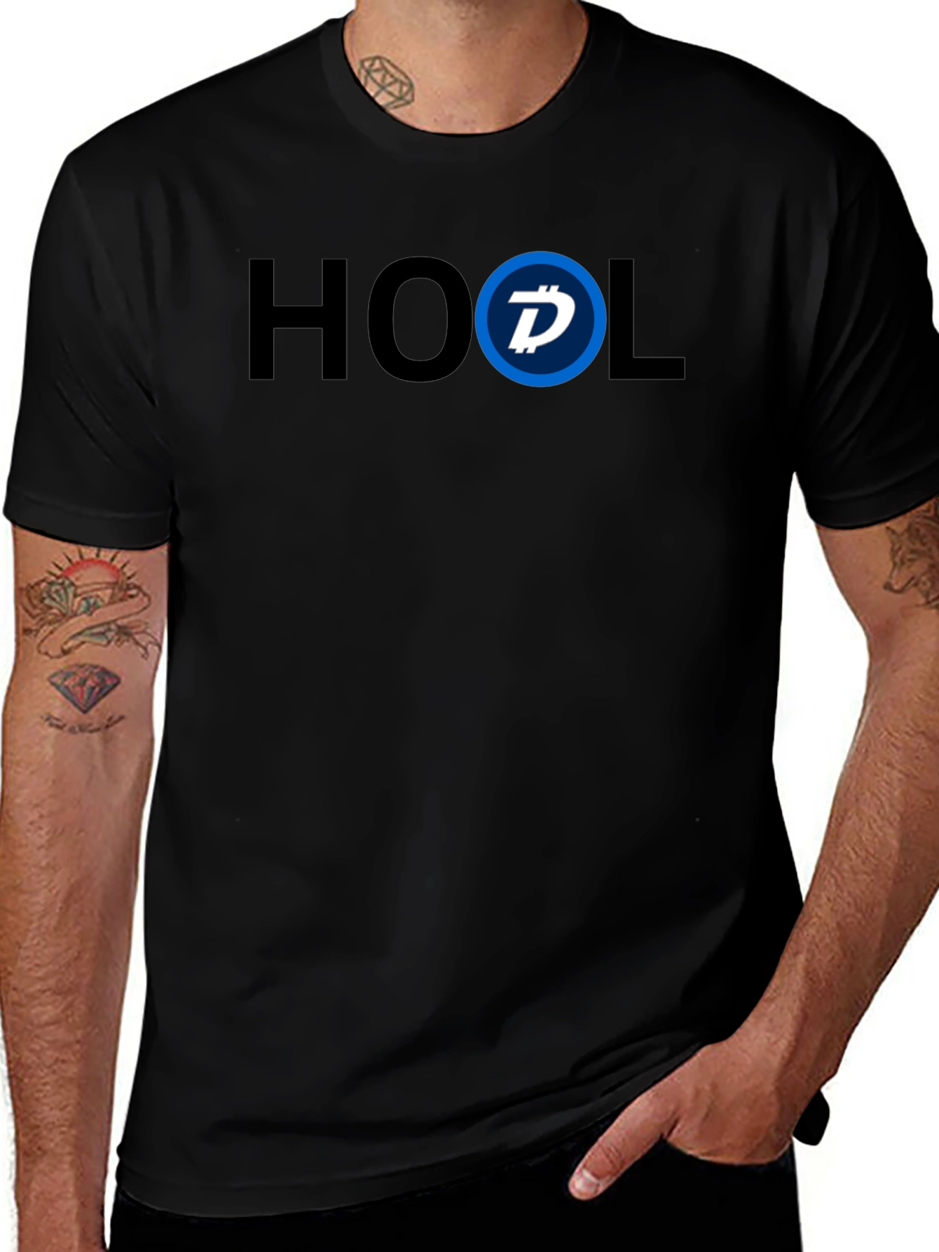 HODL Crypto Tee - Blue Accent