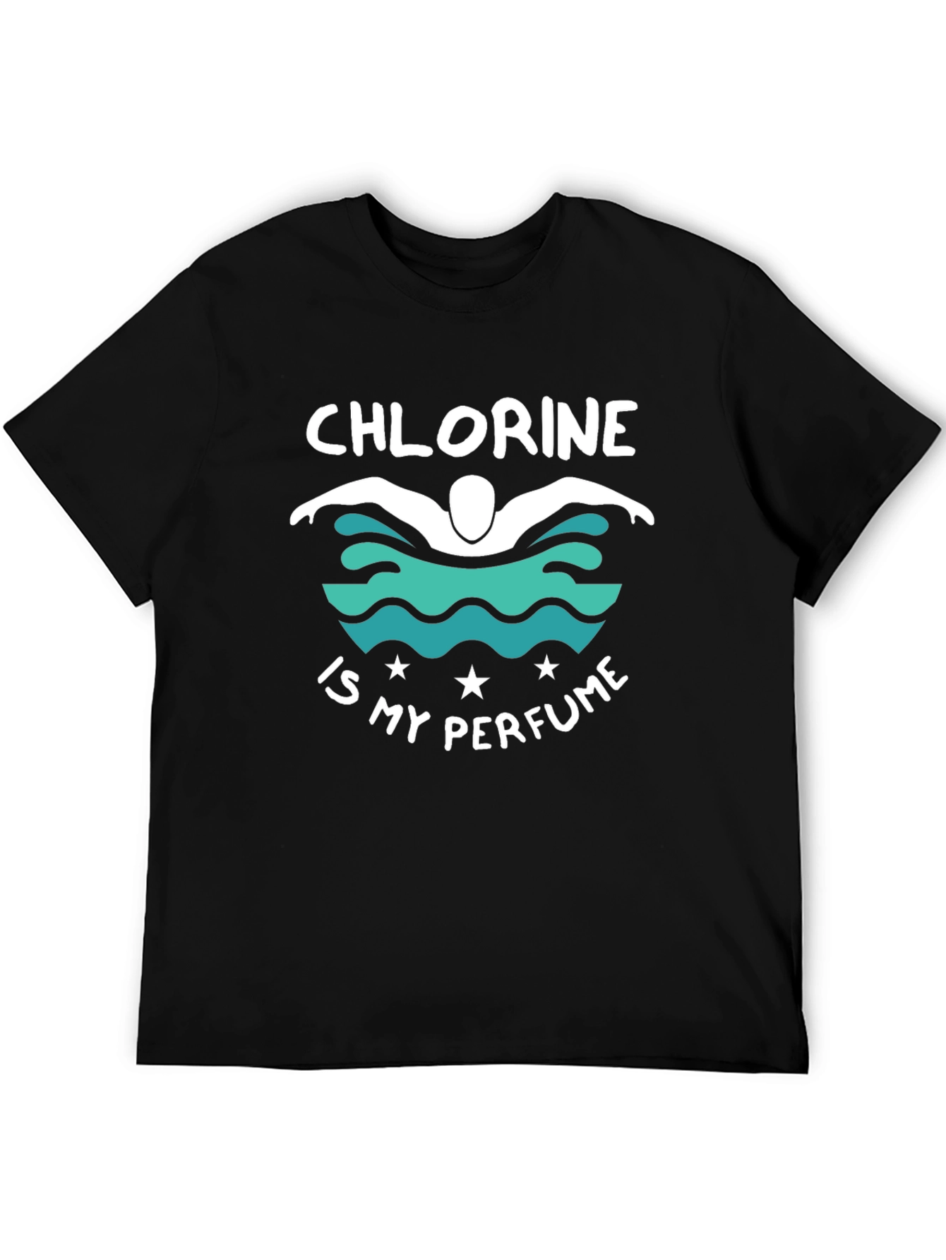 Chlorine is My Perfume Black Graphic T-Shirt