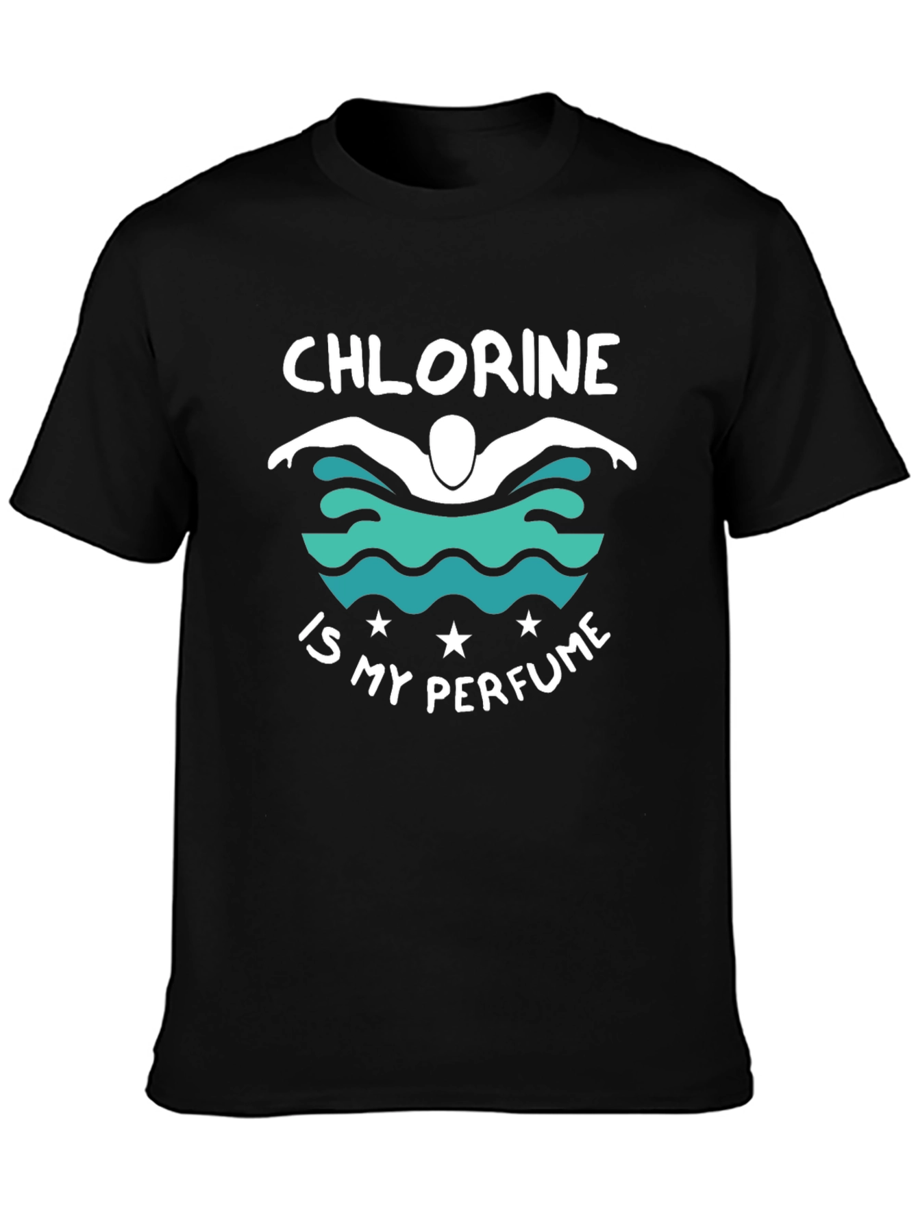 Chlorine is My Perfume Black Graphic T-Shirt