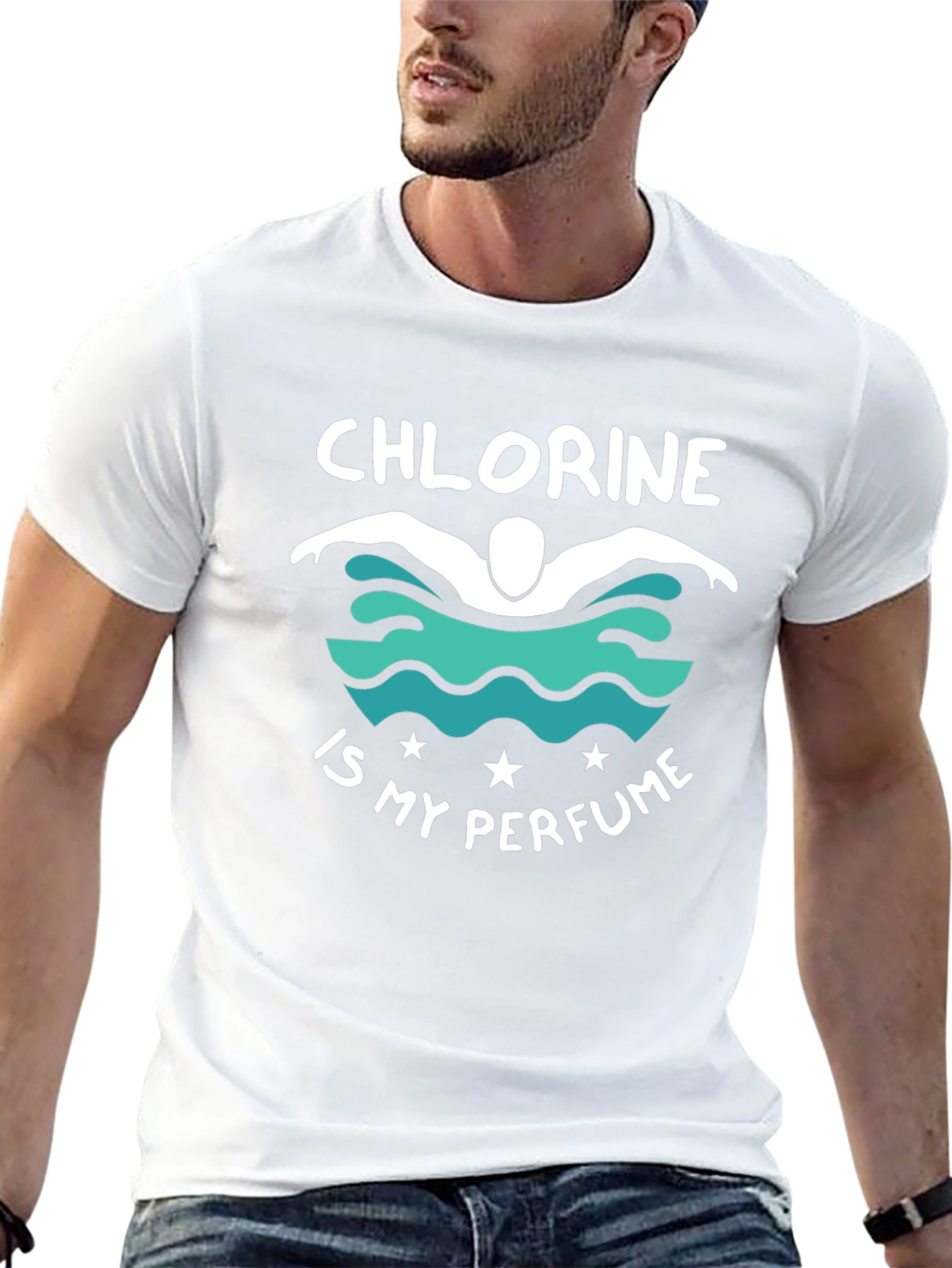 Chlorine is My Perfume Black Graphic T-Shirt