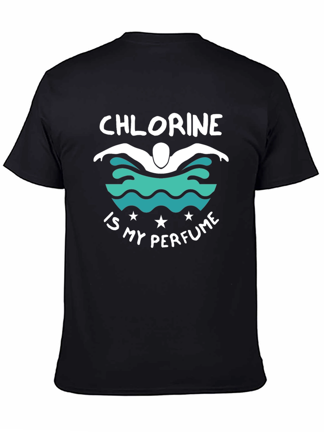 Chlorine is My Perfume Black Graphic T-Shirt