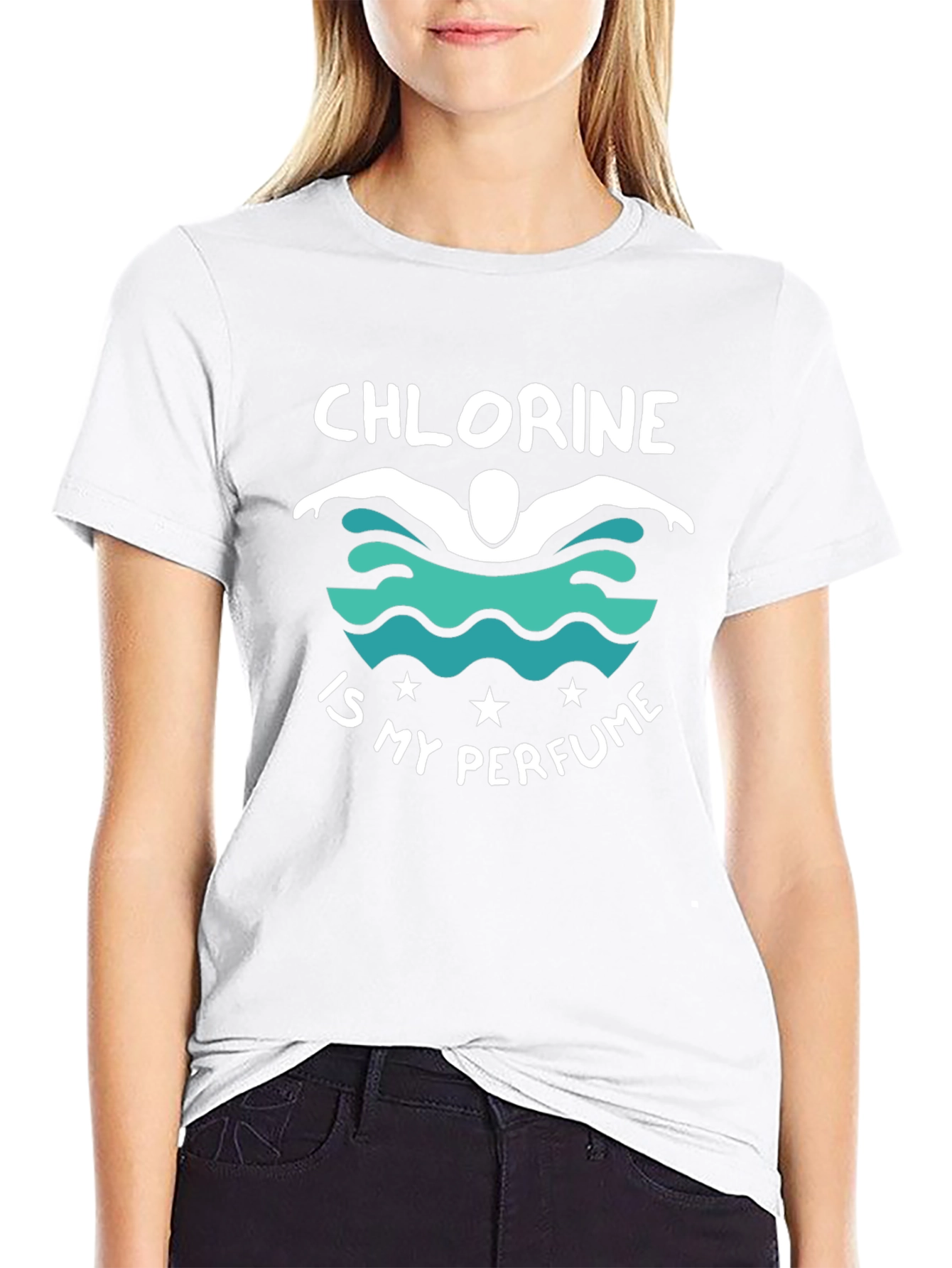 Chlorine is My Perfume Black Graphic T-Shirt