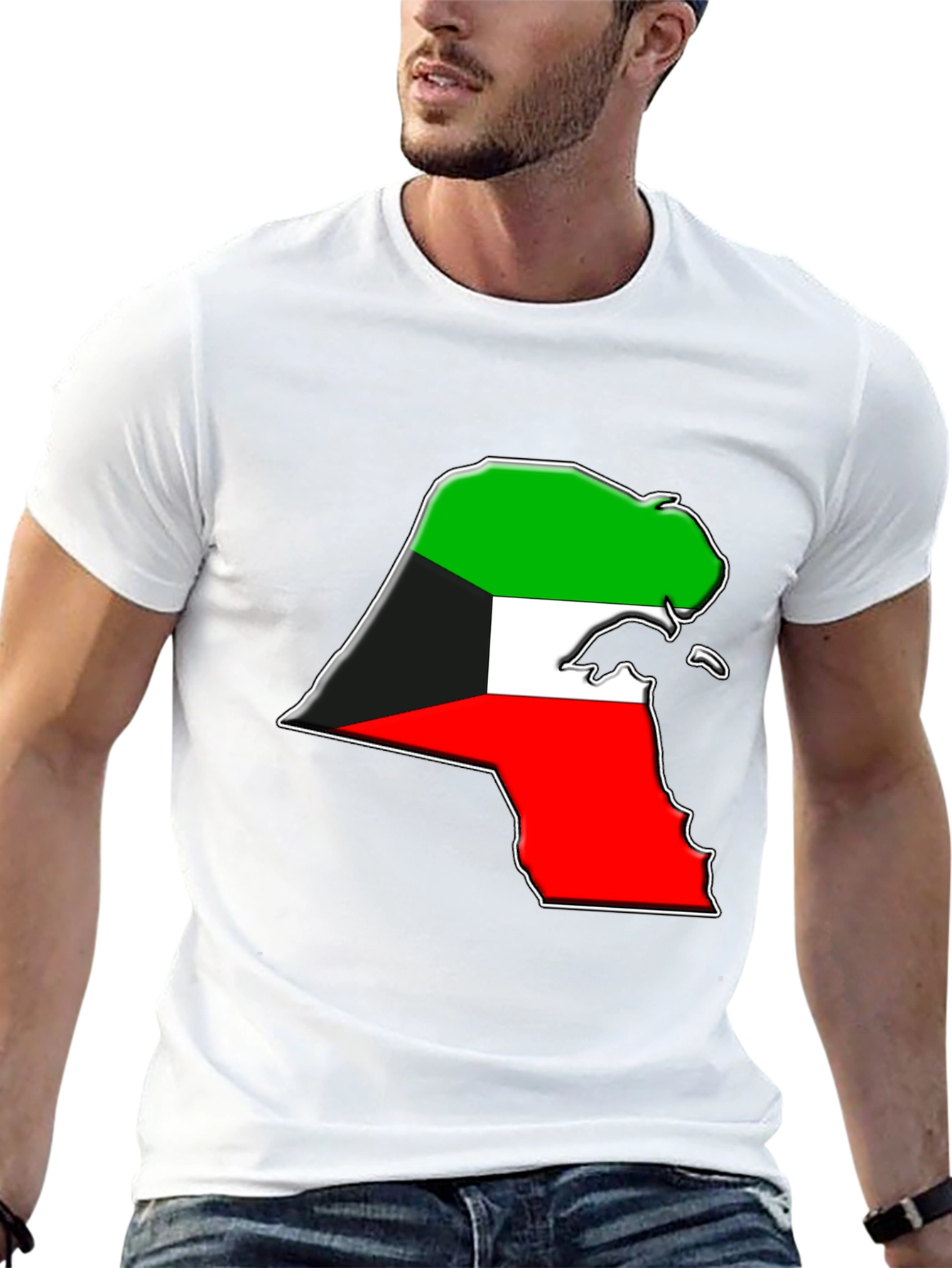 Kuwait Flag Map T-Shirt