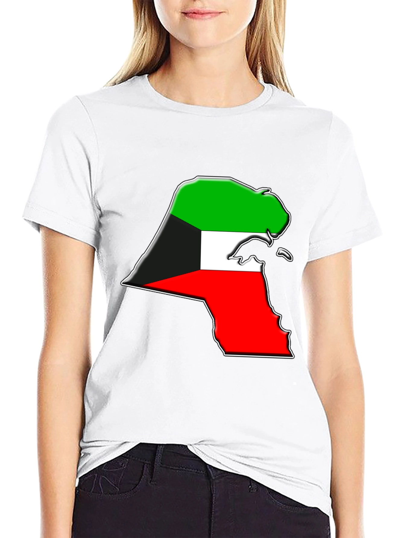 Kuwait Flag Map T-Shirt