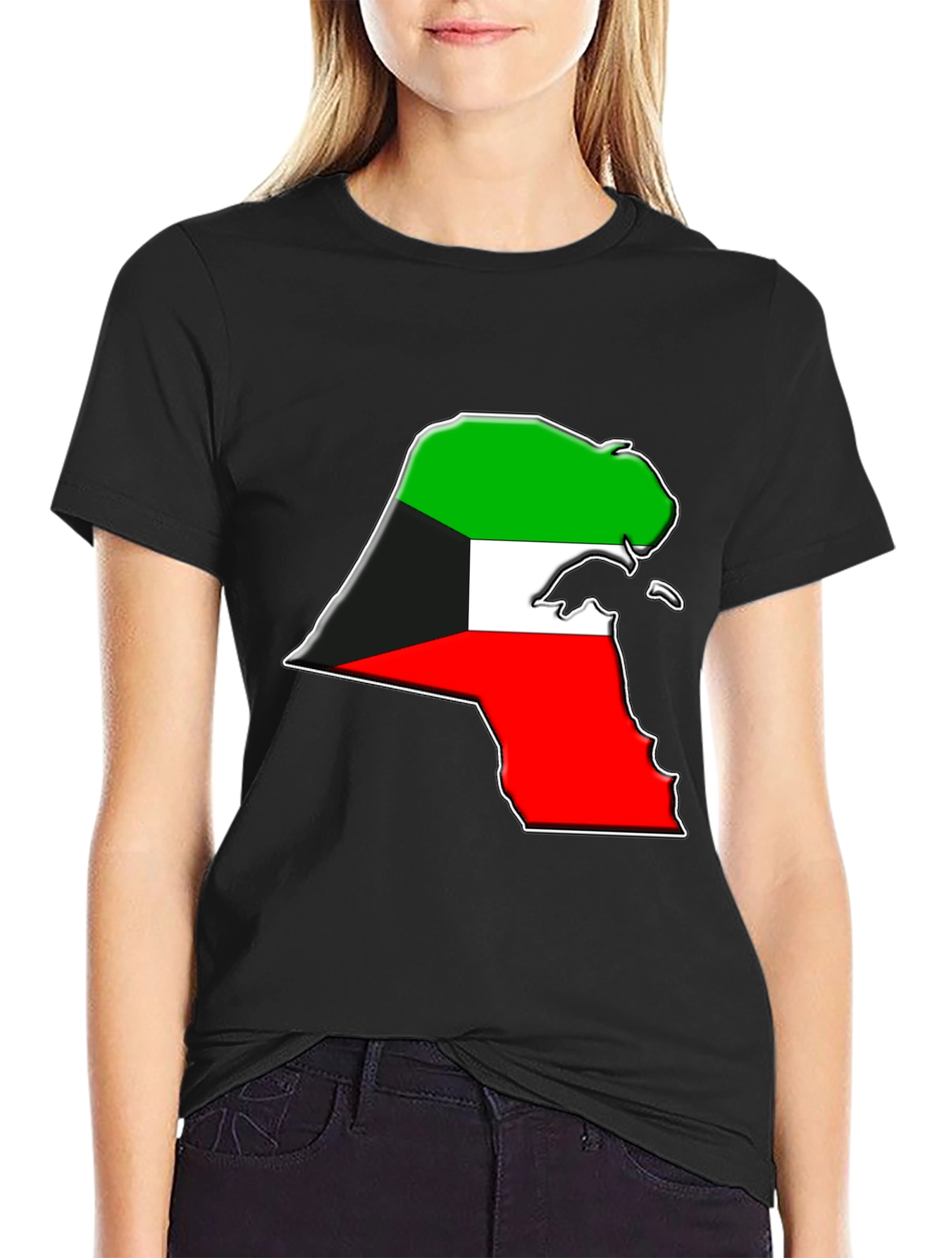 Kuwait Flag Map T-Shirt