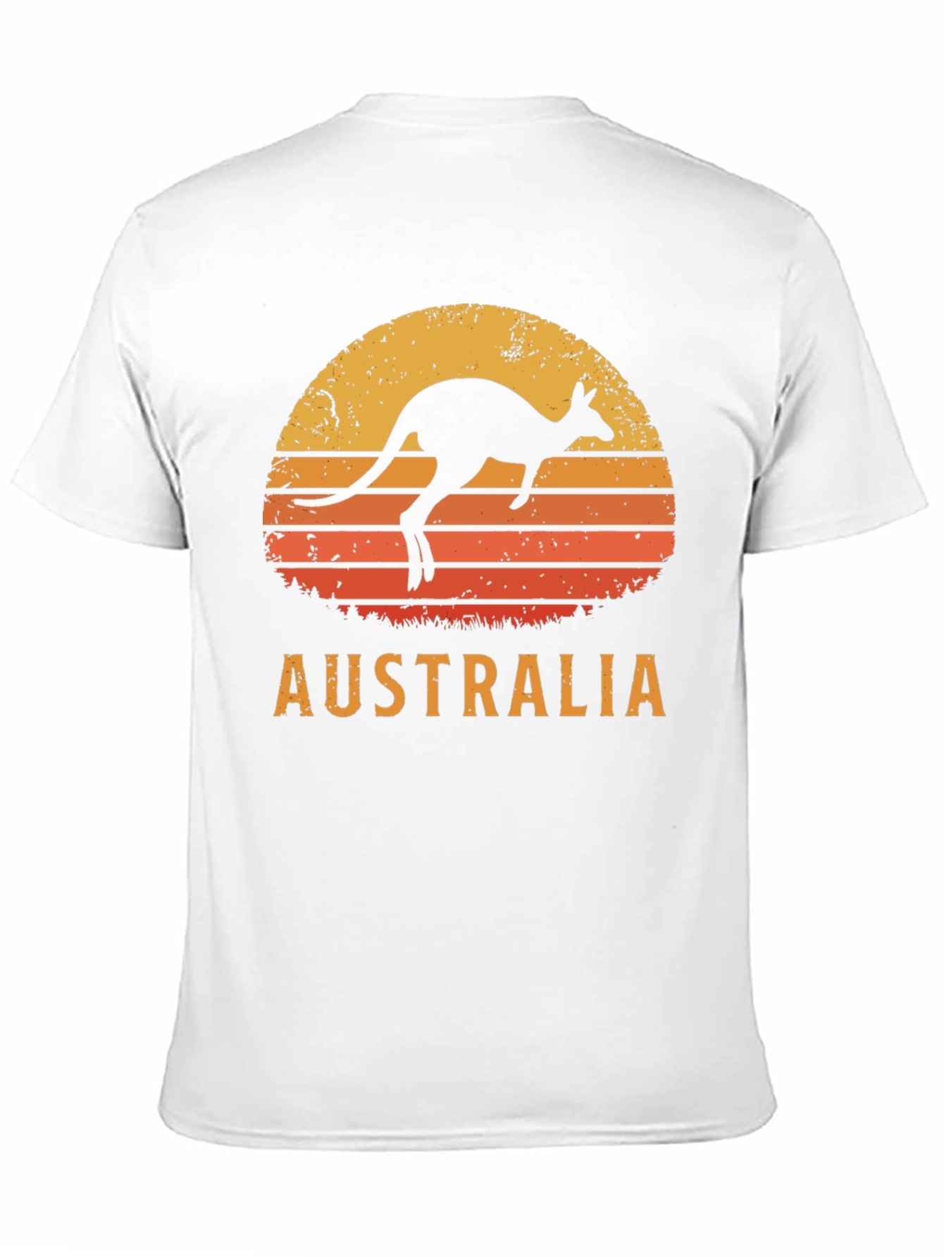 Australia Kangaroo Sunset Graphic T-Shirt