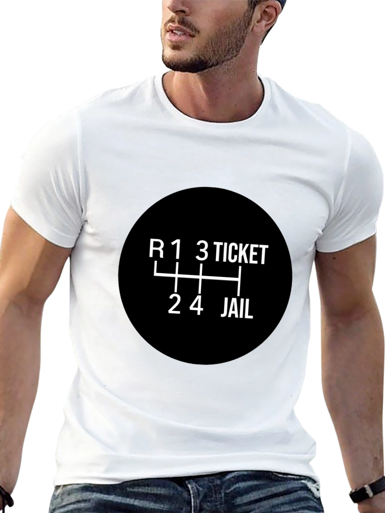 Funny Car Enthusiast T-Shirt - Shift to Jail!