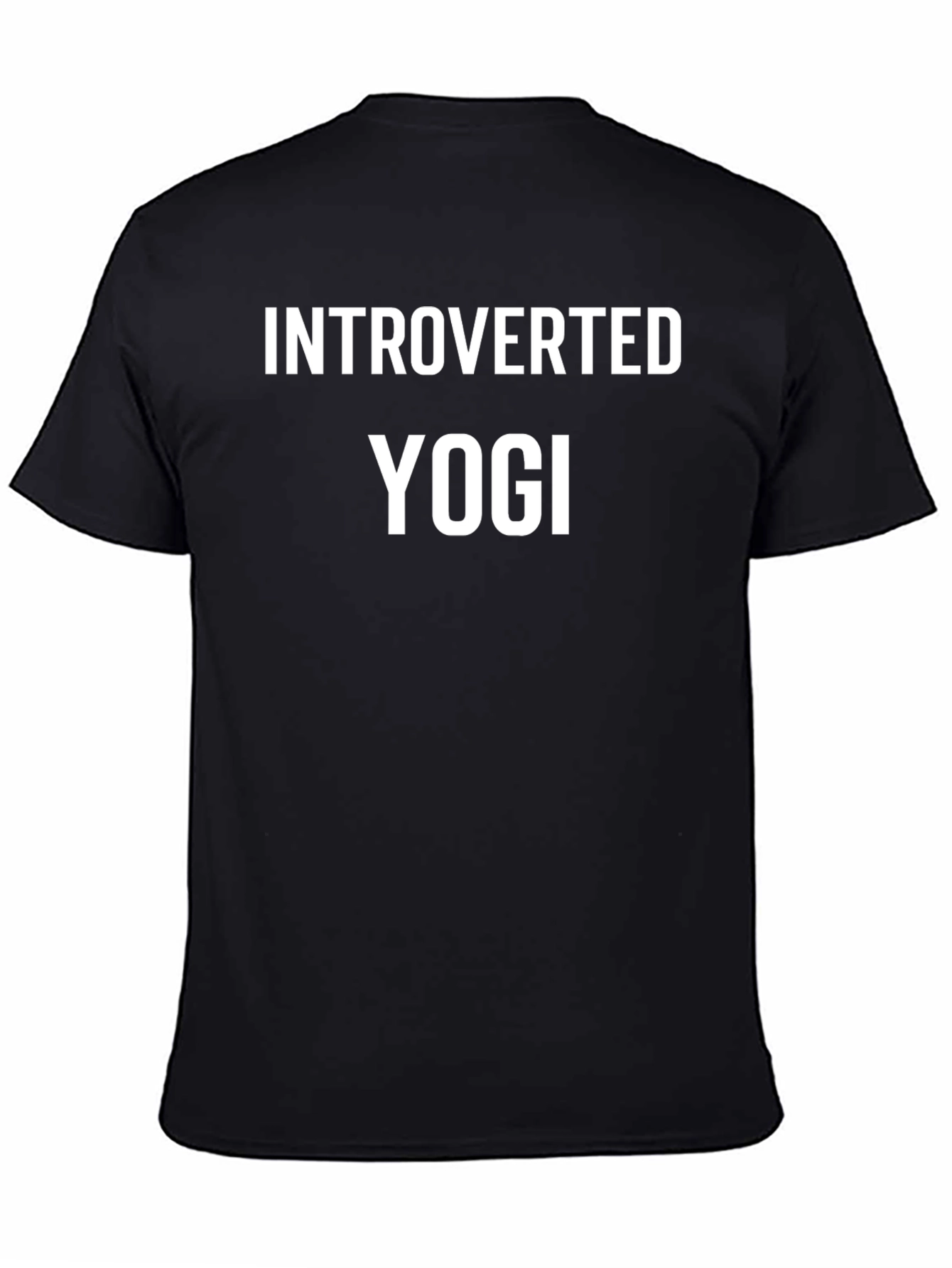 Introverted Yogi Black T-Shirt