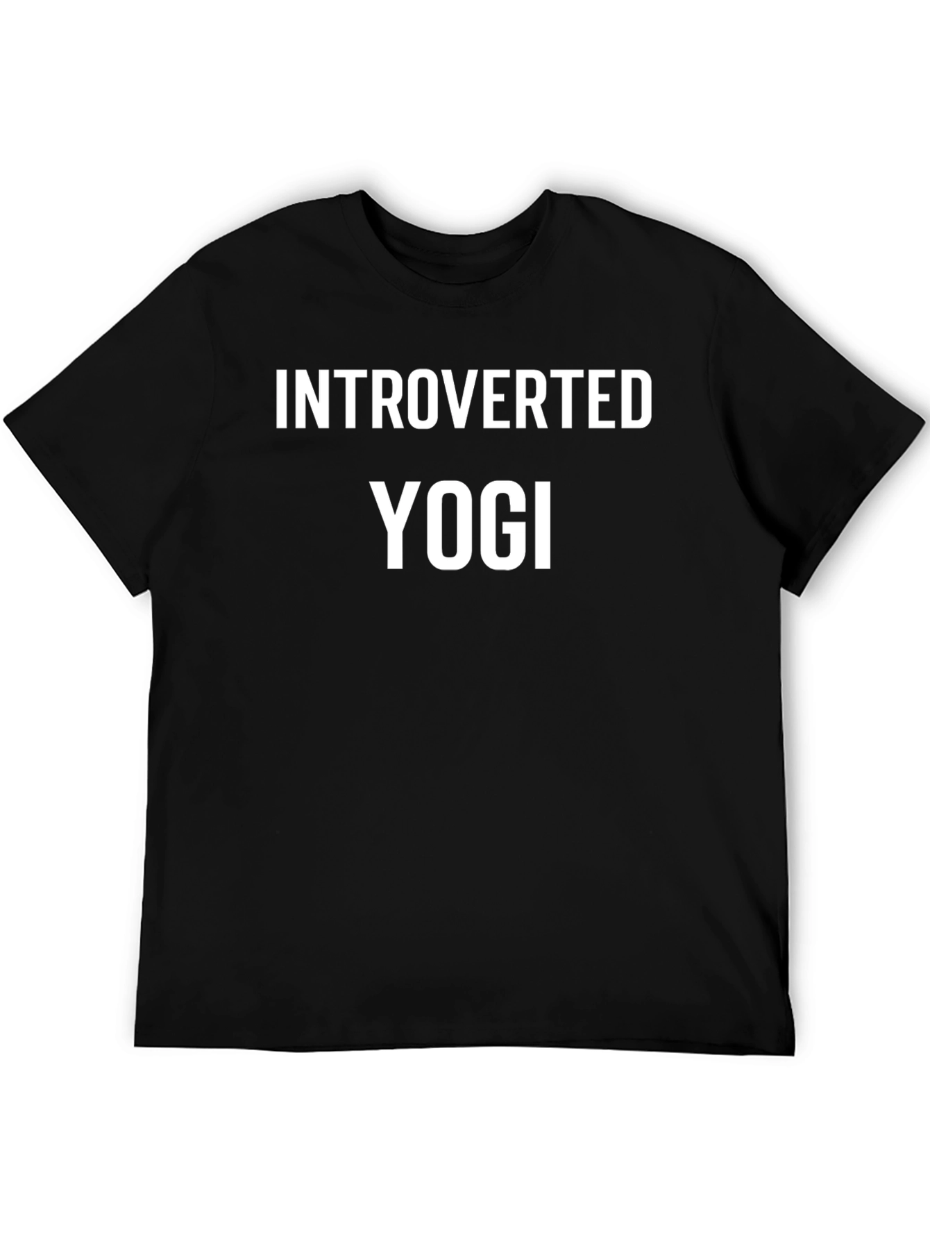 Introverted Yogi Black T-Shirt