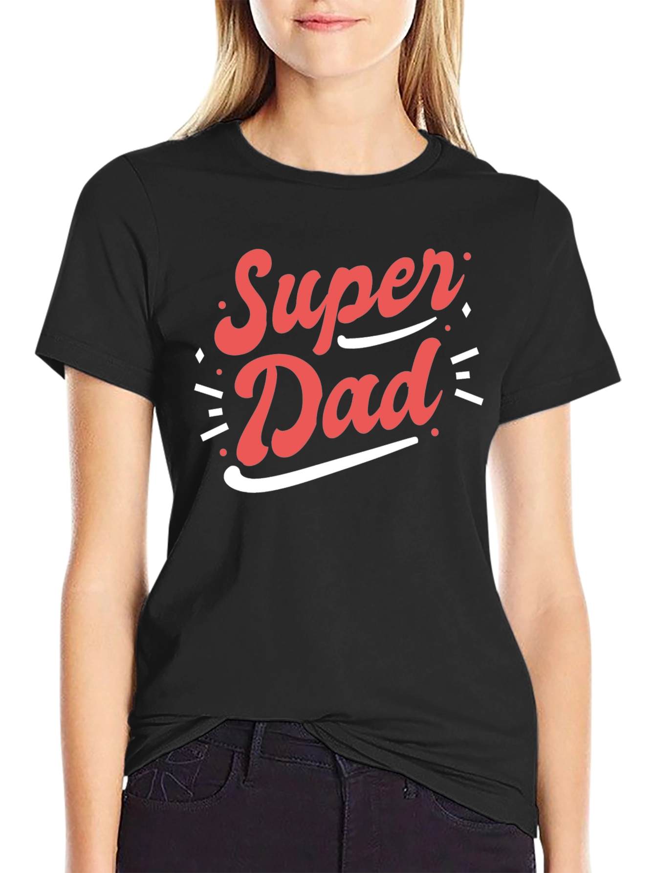 Super Dad T-Shirt - Black Cotton Tee