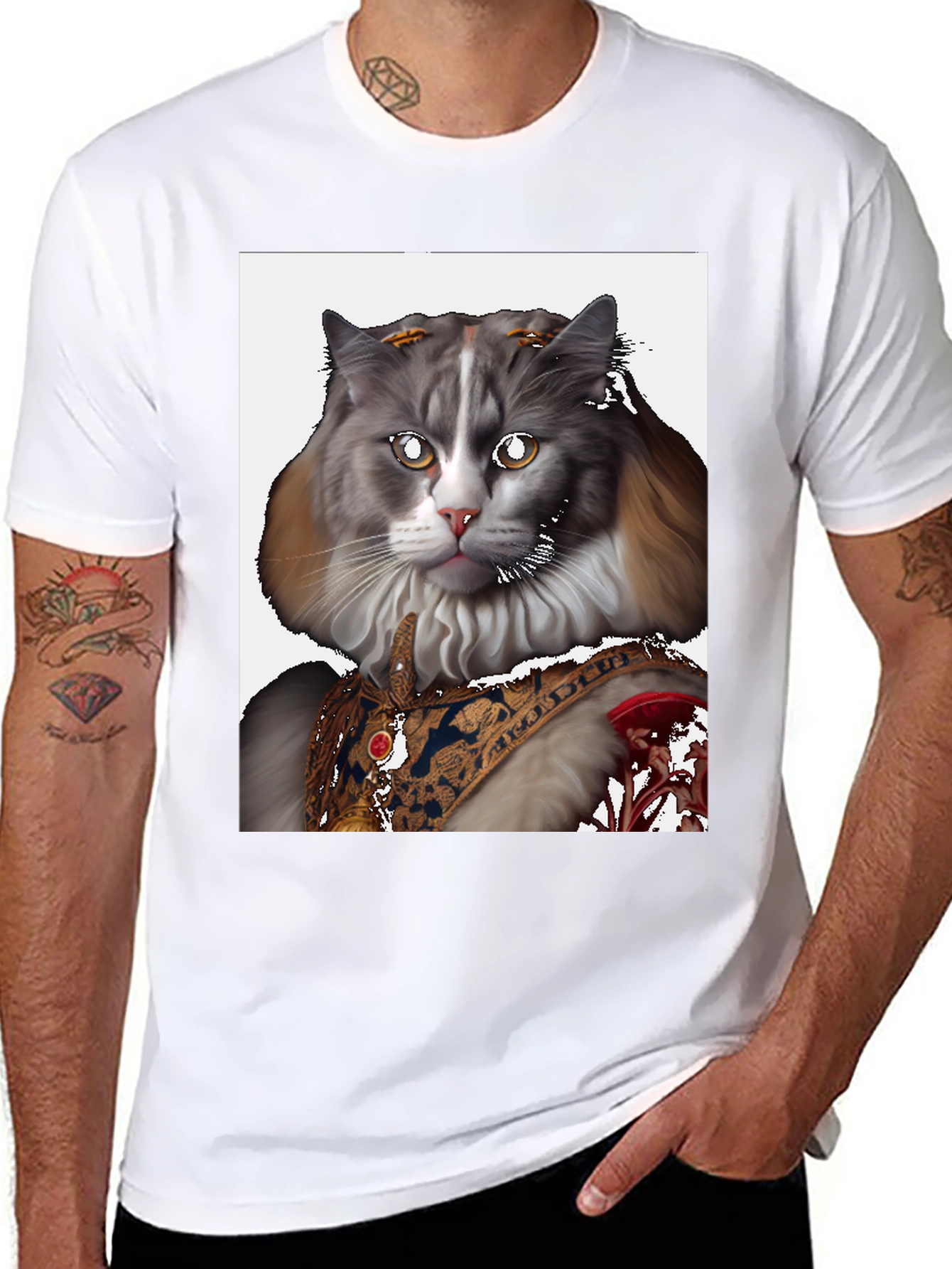 Regal Cat Graphic Tee