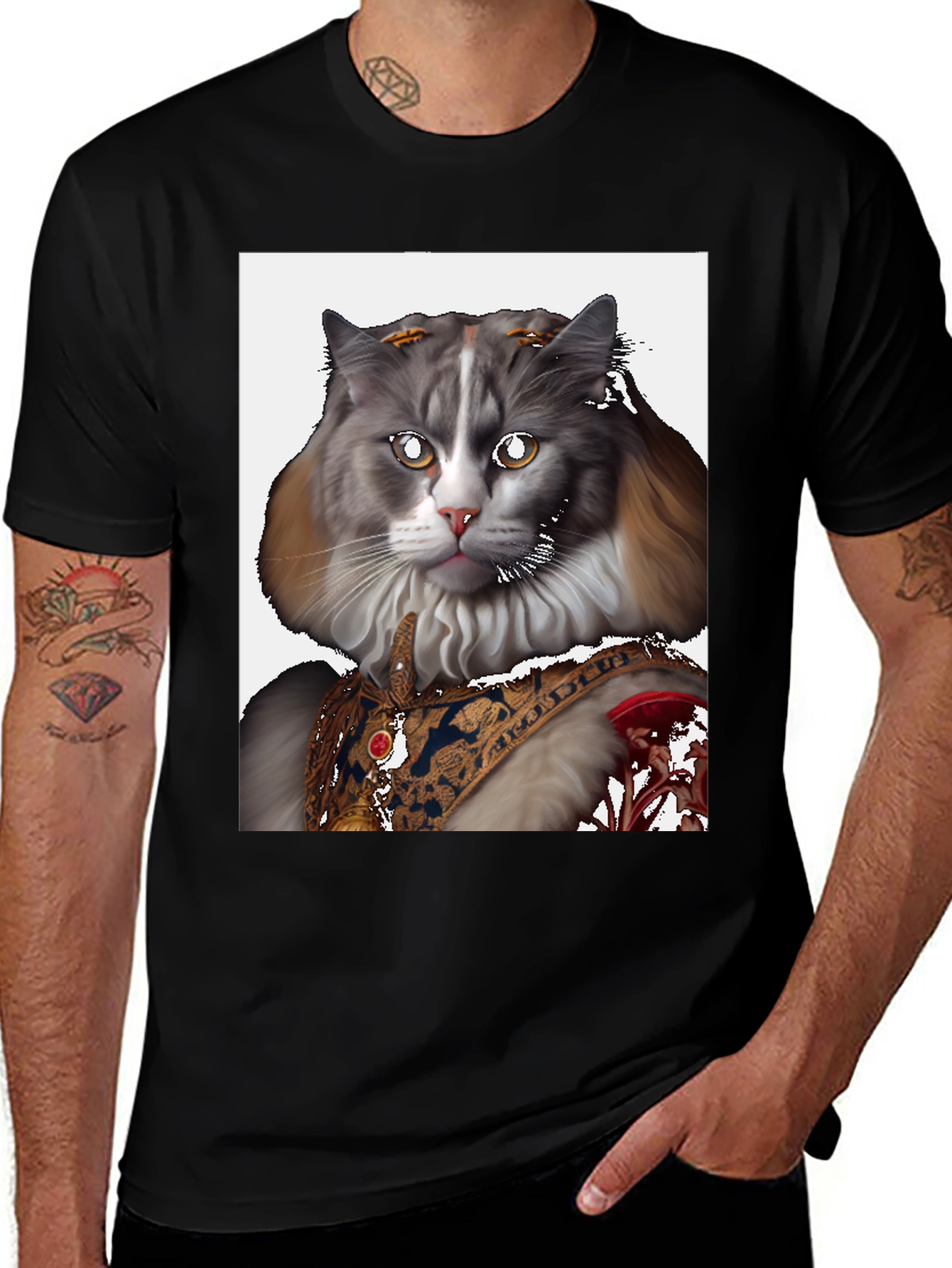 Regal Cat Graphic Tee